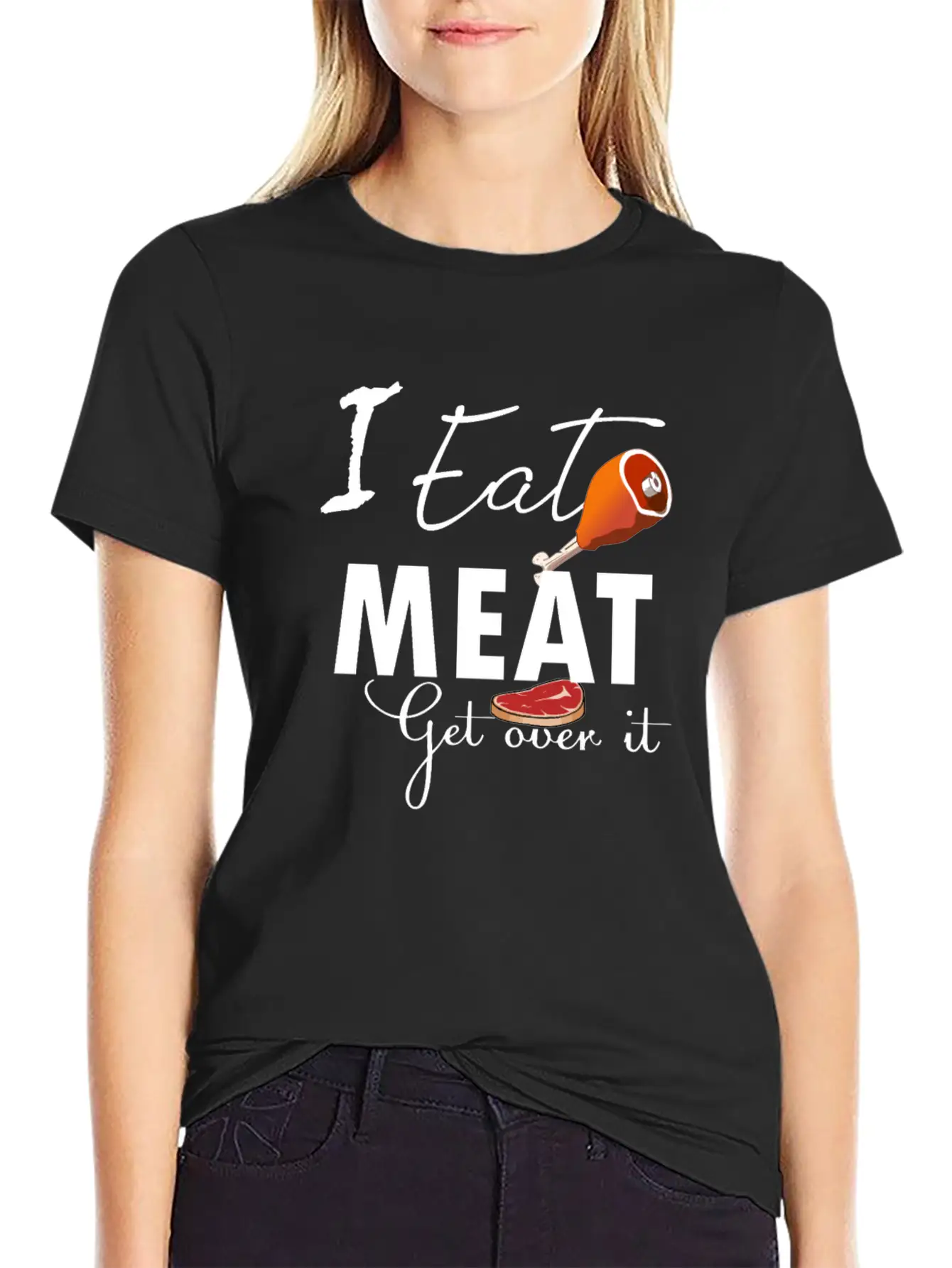 Funny Meat Eater Product Design Design Unisex Casual T-Shirt ¨C Clean Design For Daily Comfort