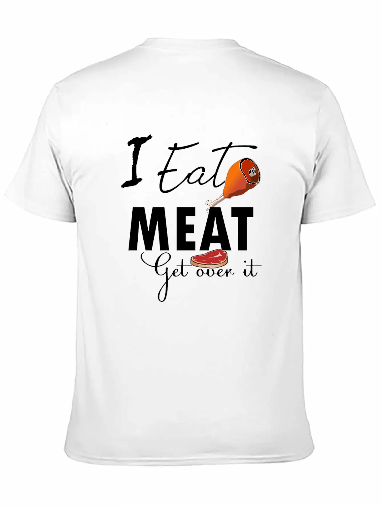 Funny Meat Eater Product Design Design Unisex Casual T-Shirt ¨C Clean Design For Daily Comfort