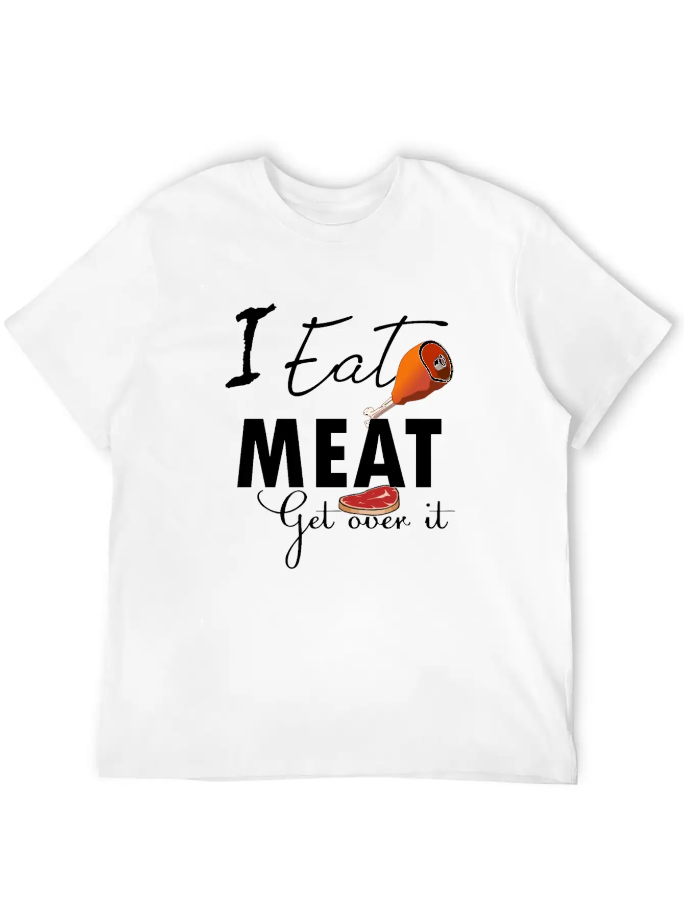 Funny Meat Eater Product Design Design Unisex Casual T-Shirt ¨C Clean Design For Daily Comfort