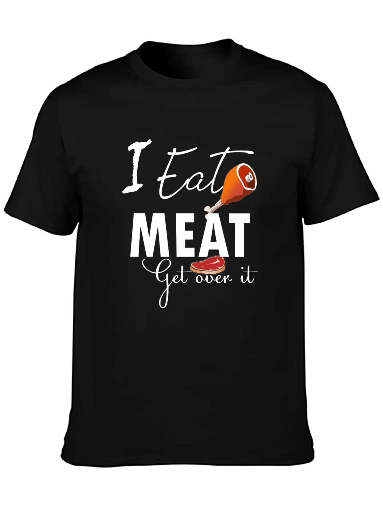 Funny Meat Eater Product Design Design Unisex Casual T-Shirt ¨C Clean Design For Daily Comfort