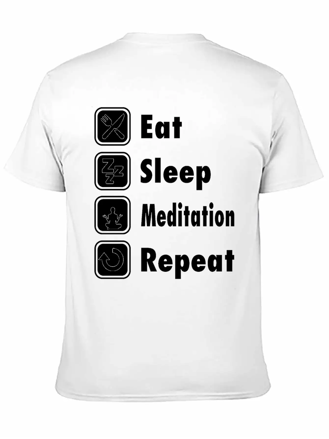 Funny Meditation T Shirt Essential Cotton Tee For Daily Outfits ¨C Unisex Style