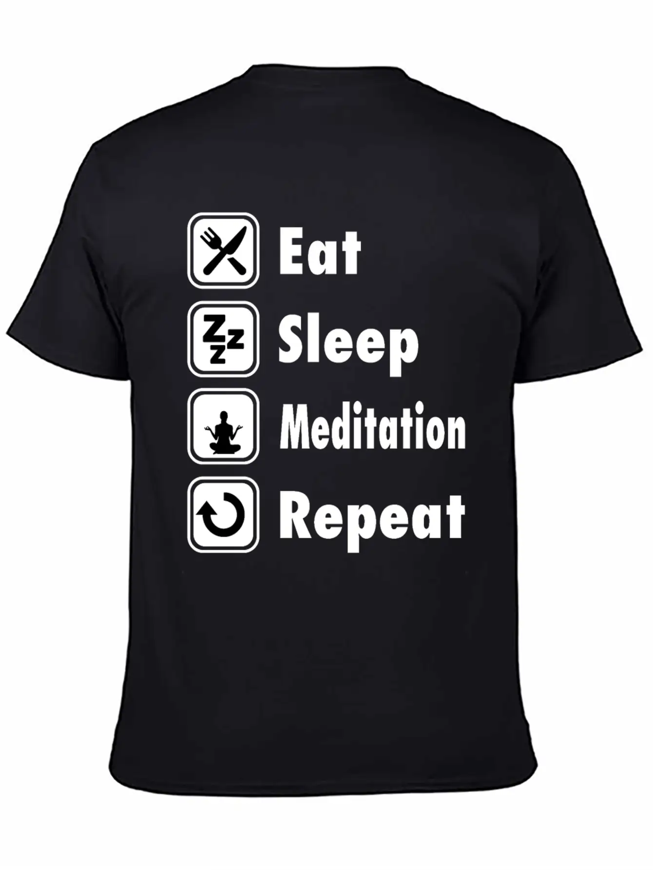 Funny Meditation T Shirt Essential Cotton Tee For Daily Outfits ¨C Unisex Style