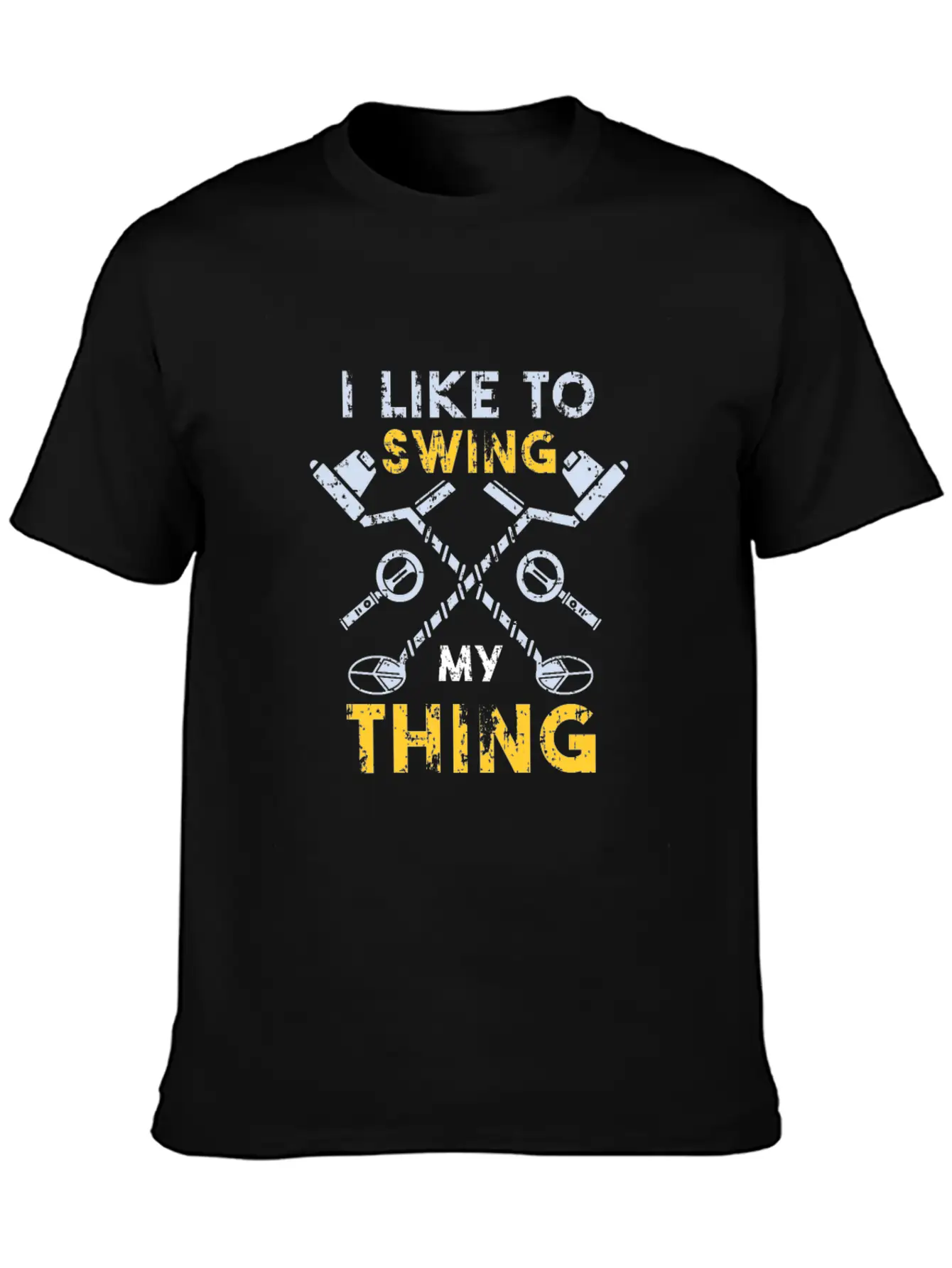 Funny Metal Detector Saying Metal Detecting Swing Basic Graphic T-Shirt ¨C Daily Comfort In Soft Cotton