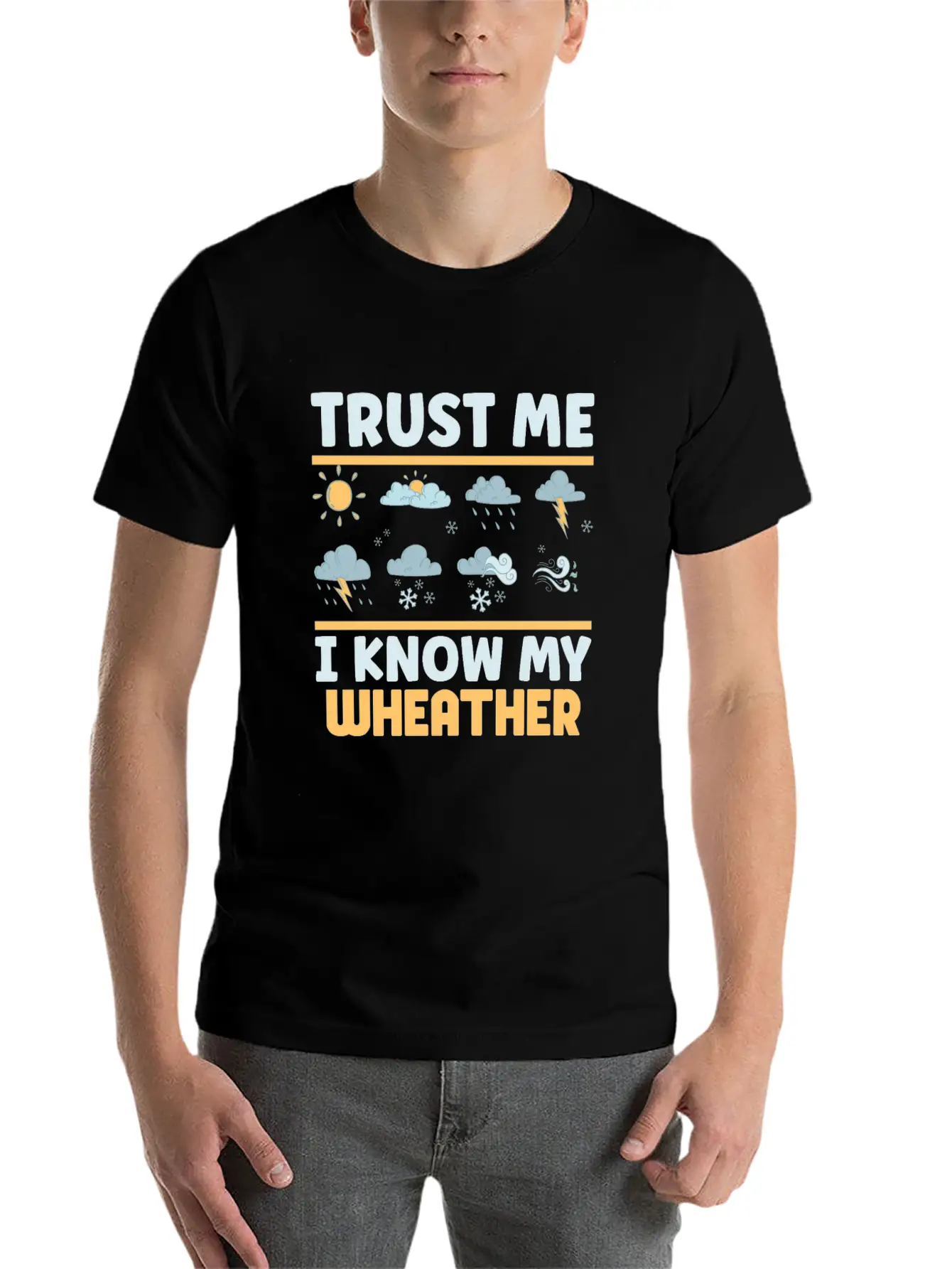 Funny Meteorology Meteorologist Weather Lover Essential Cotton Tee For Daily Outfits ¨C Unisex Style