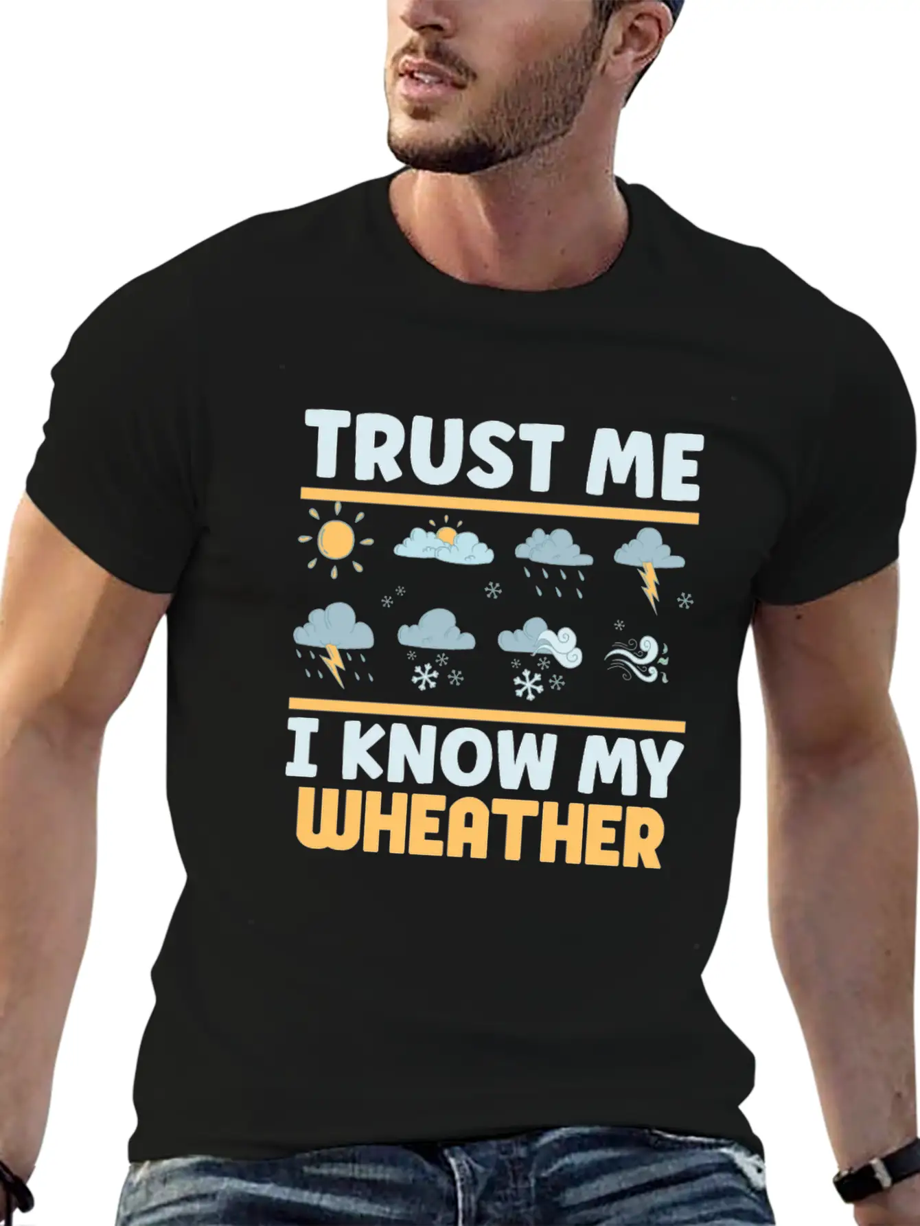 Funny Meteorology Meteorologist Weather Lover Essential Cotton Tee For Daily Outfits ¨C Unisex Style