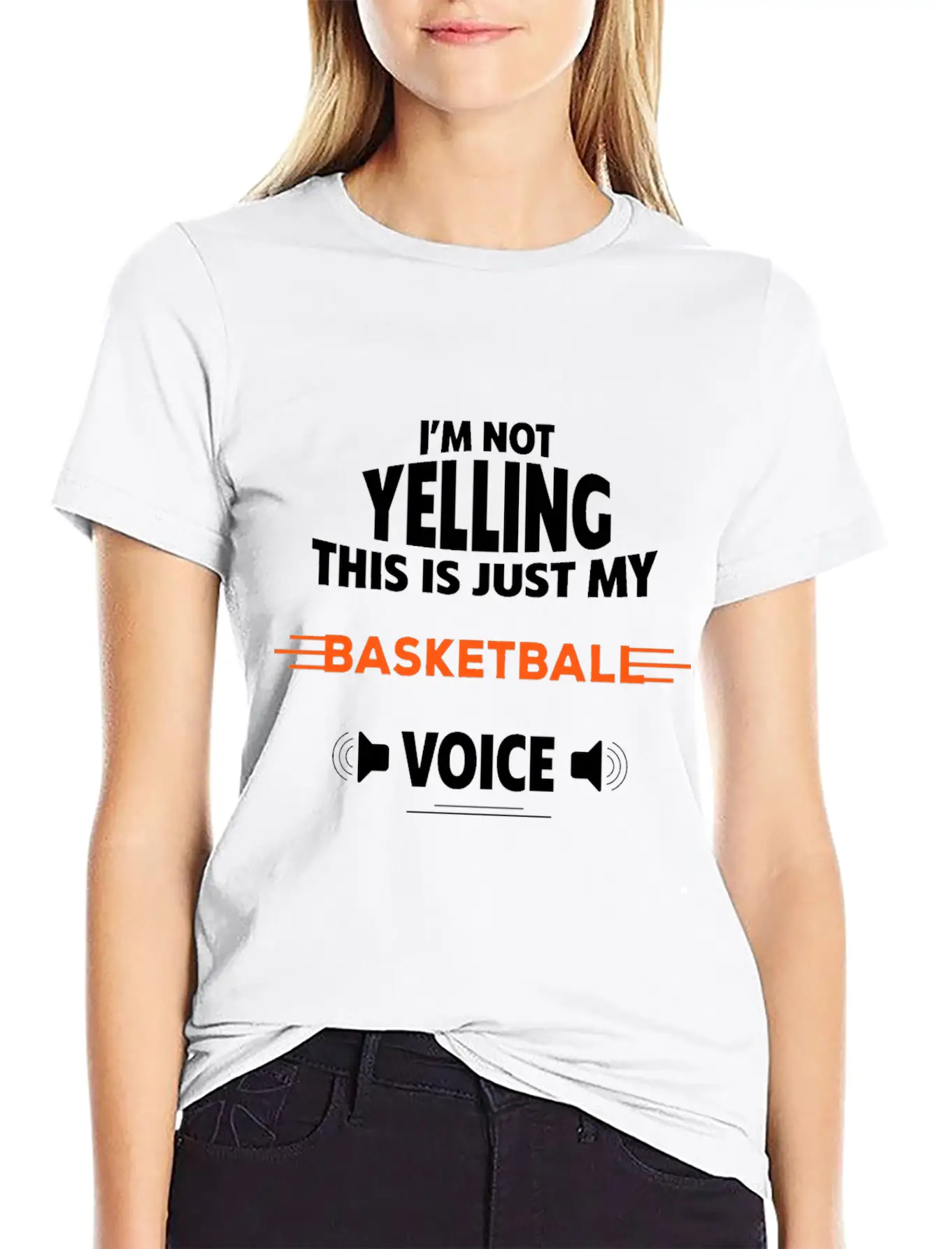 Funny Not Yelling Apperal, Voice, Yelling Basic Graphic T-Shirt ¨C Daily Comfort In Soft Cotton