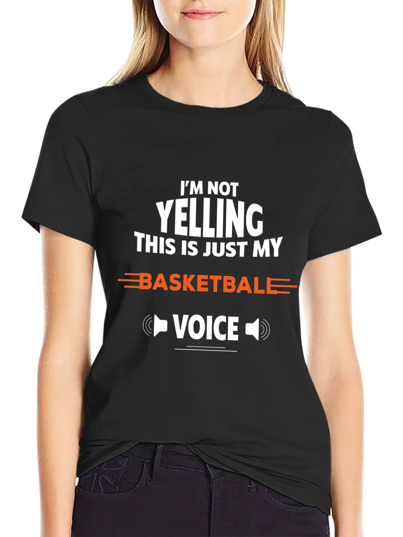 Funny Not Yelling Apperal, Voice, Yelling Basic Graphic T-Shirt ¨C Daily Comfort In Soft Cotton