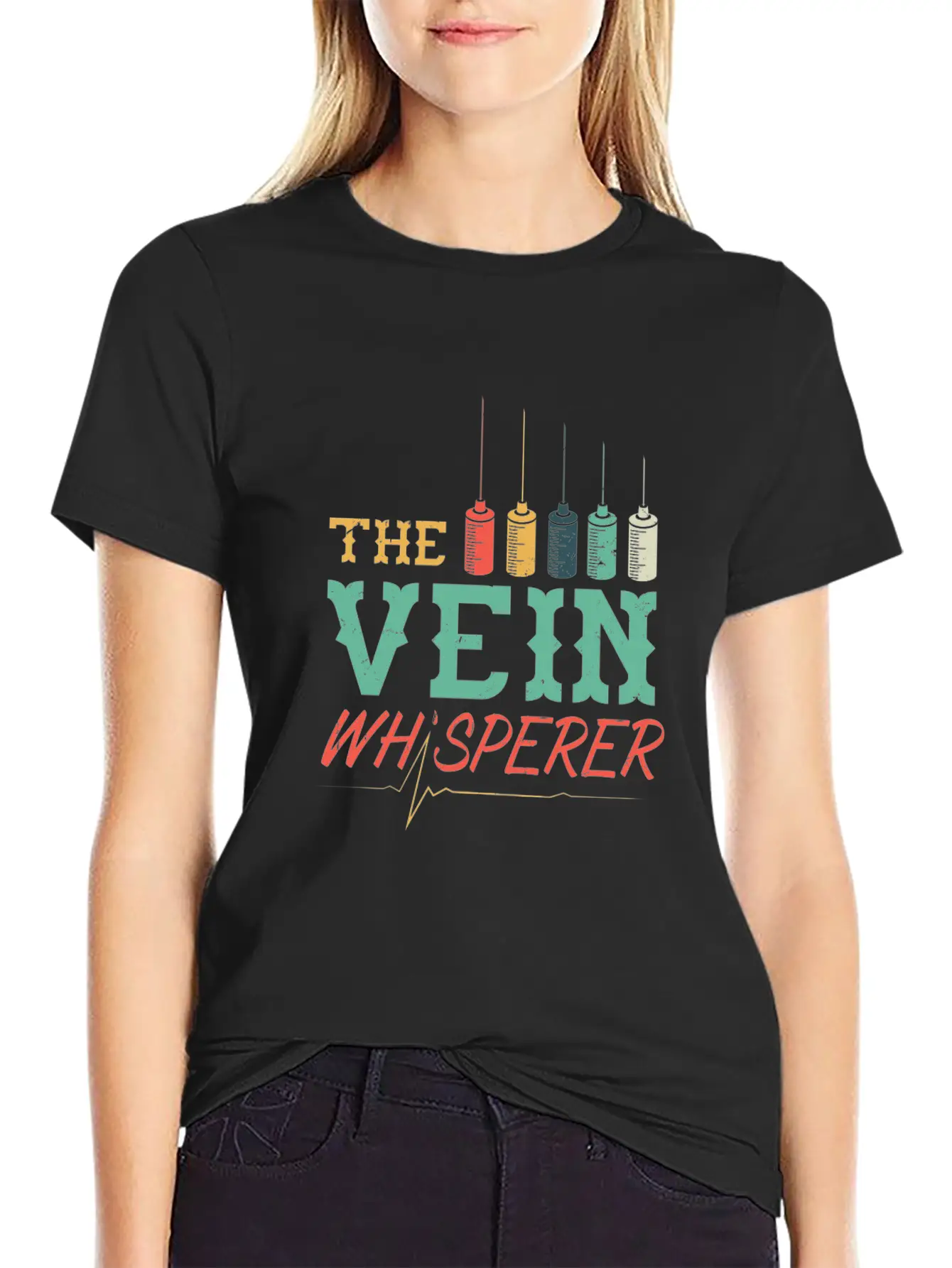 Funny Phlebologist Vein Whisperer Injection Needle Unisex Casual T-Shirt ¨C Clean Design For Daily Comfort