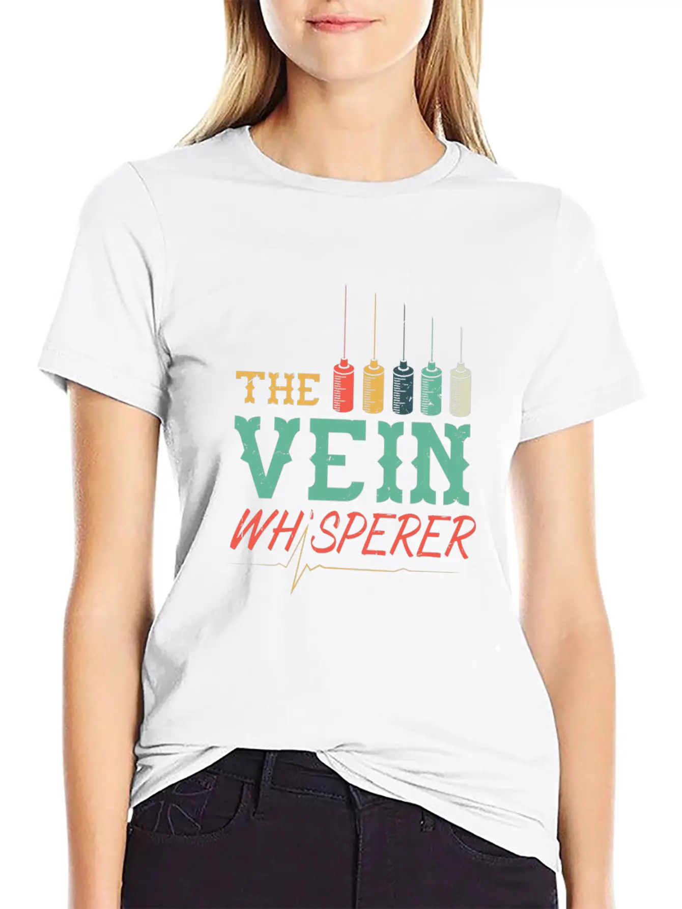 Funny Phlebologist Vein Whisperer Injection Needle Unisex Casual T-Shirt ¨C Clean Design For Daily Comfort
