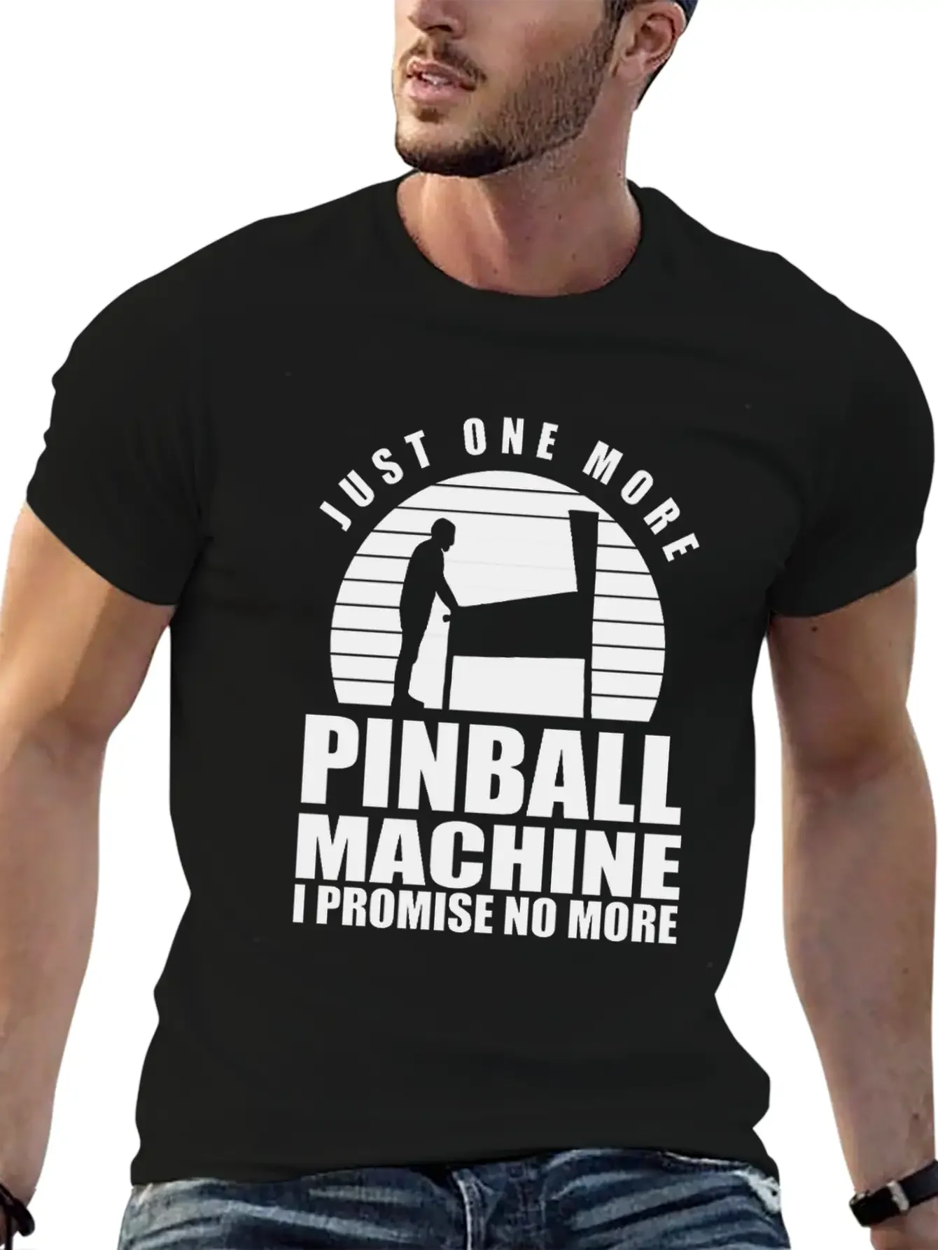 Funny Pinball Player Flipper Pinballer Flipping Basic Graphic T-Shirt ¨C Daily Comfort In Soft Cotton