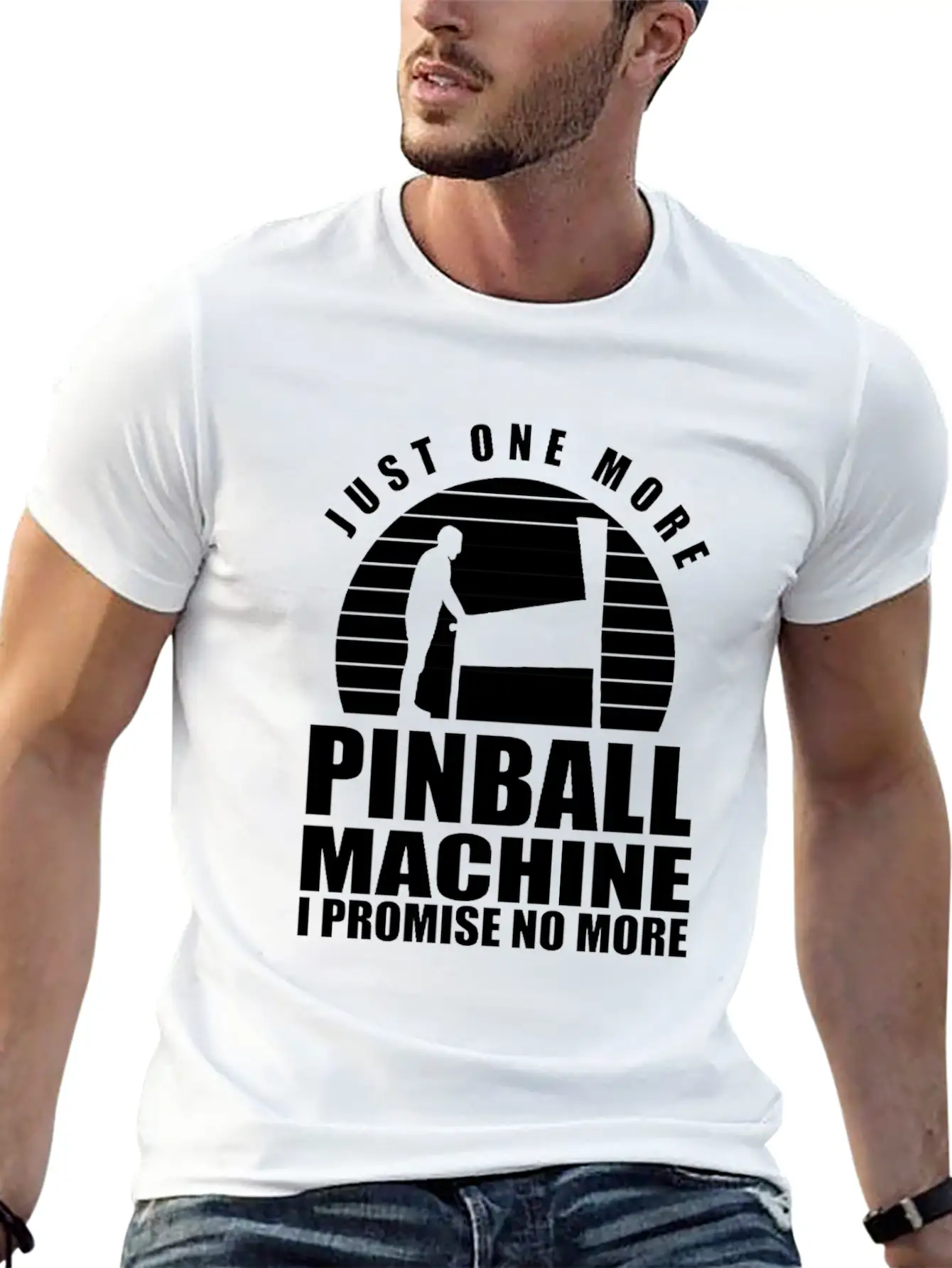 Funny Pinball Player Flipper Pinballer Flipping Basic Graphic T-Shirt ¨C Daily Comfort In Soft Cotton