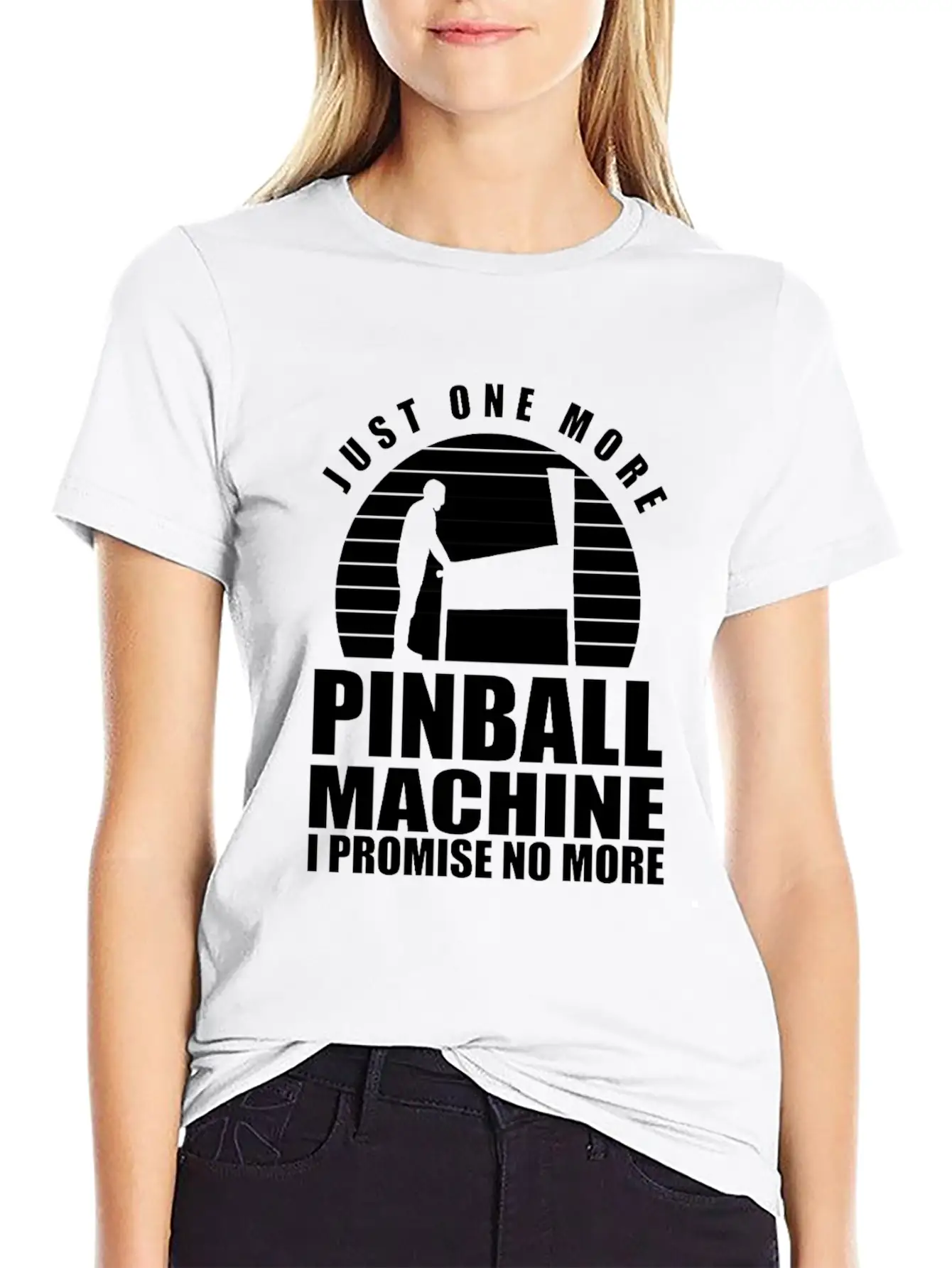 Funny Pinball Player Flipper Pinballer Flipping Basic Graphic T-Shirt ¨C Daily Comfort In Soft Cotton