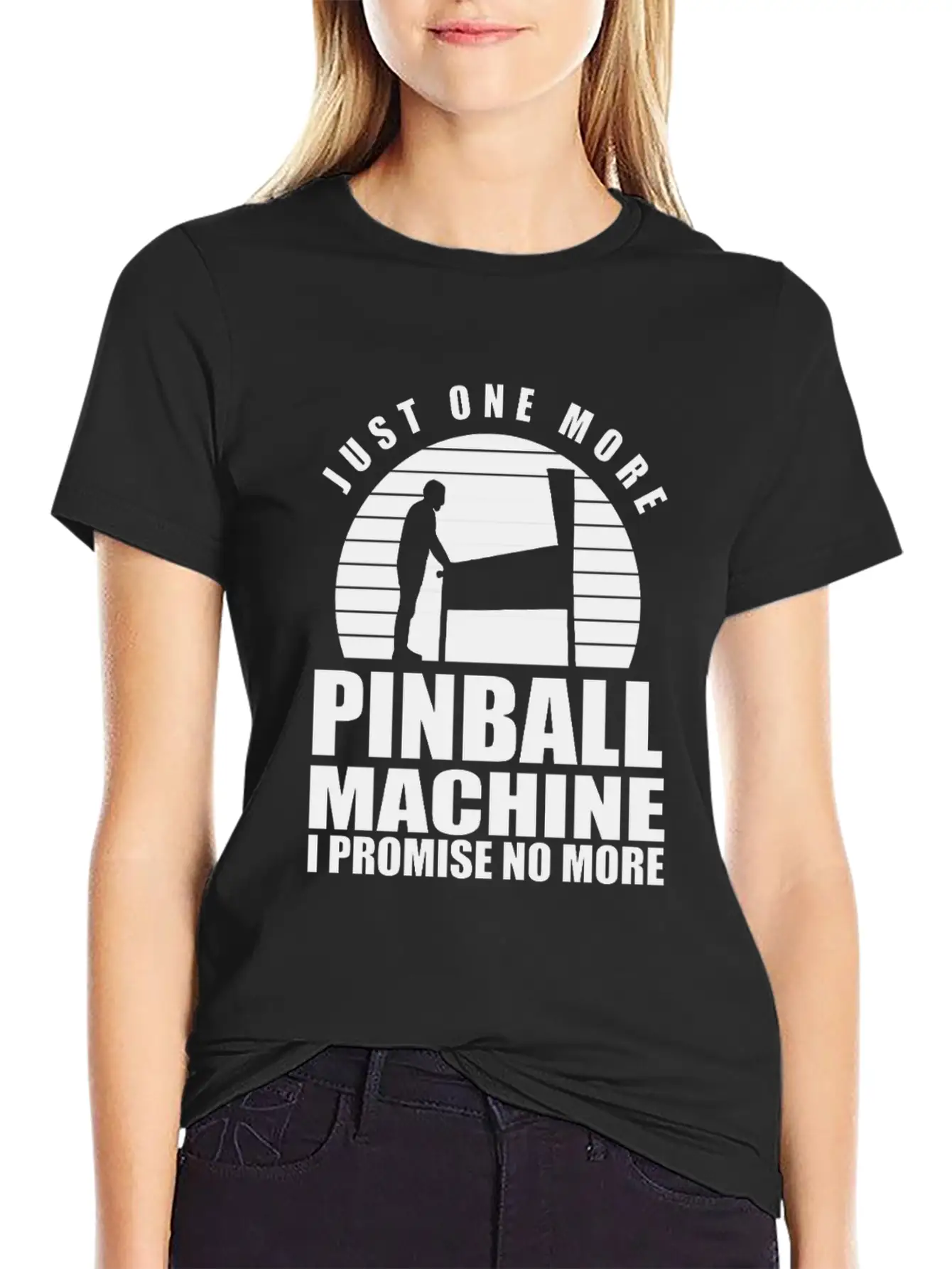 Funny Pinball Player Flipper Pinballer Flipping Basic Graphic T-Shirt ¨C Daily Comfort In Soft Cotton