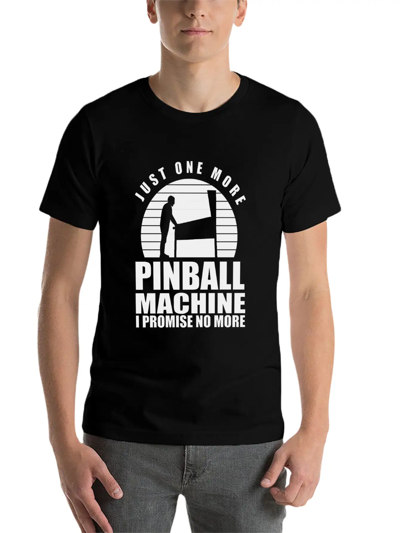 Funny Pinball Player Flipper Pinballer Flipping Basic Graphic T-Shirt ¨C Daily Comfort In Soft Cotton