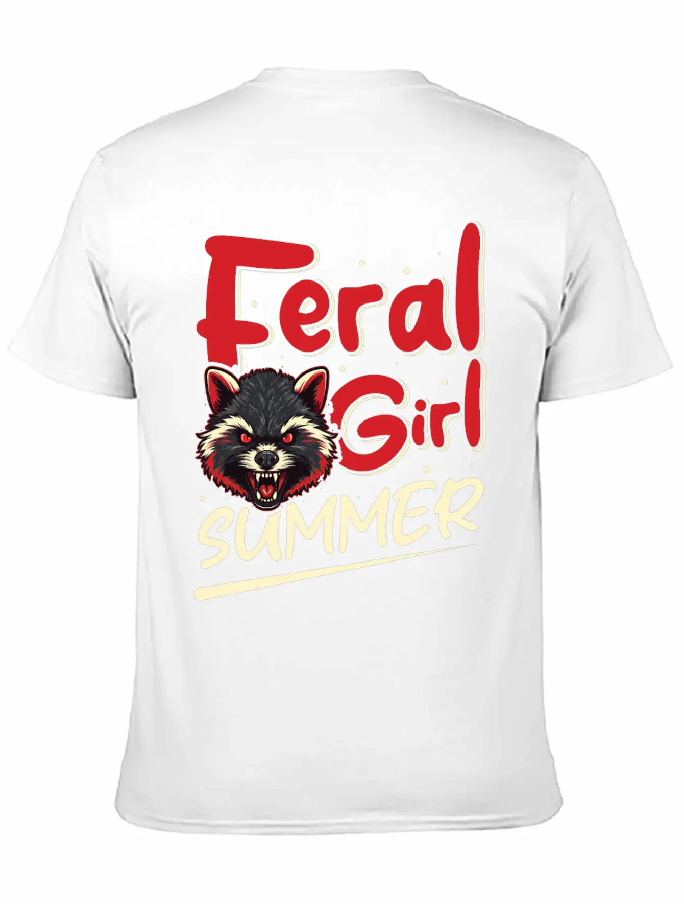 Funny Possum Feral Girl Party Vacation Summer Basic Graphic T-Shirt ¨C Daily Comfort In Soft Cotton