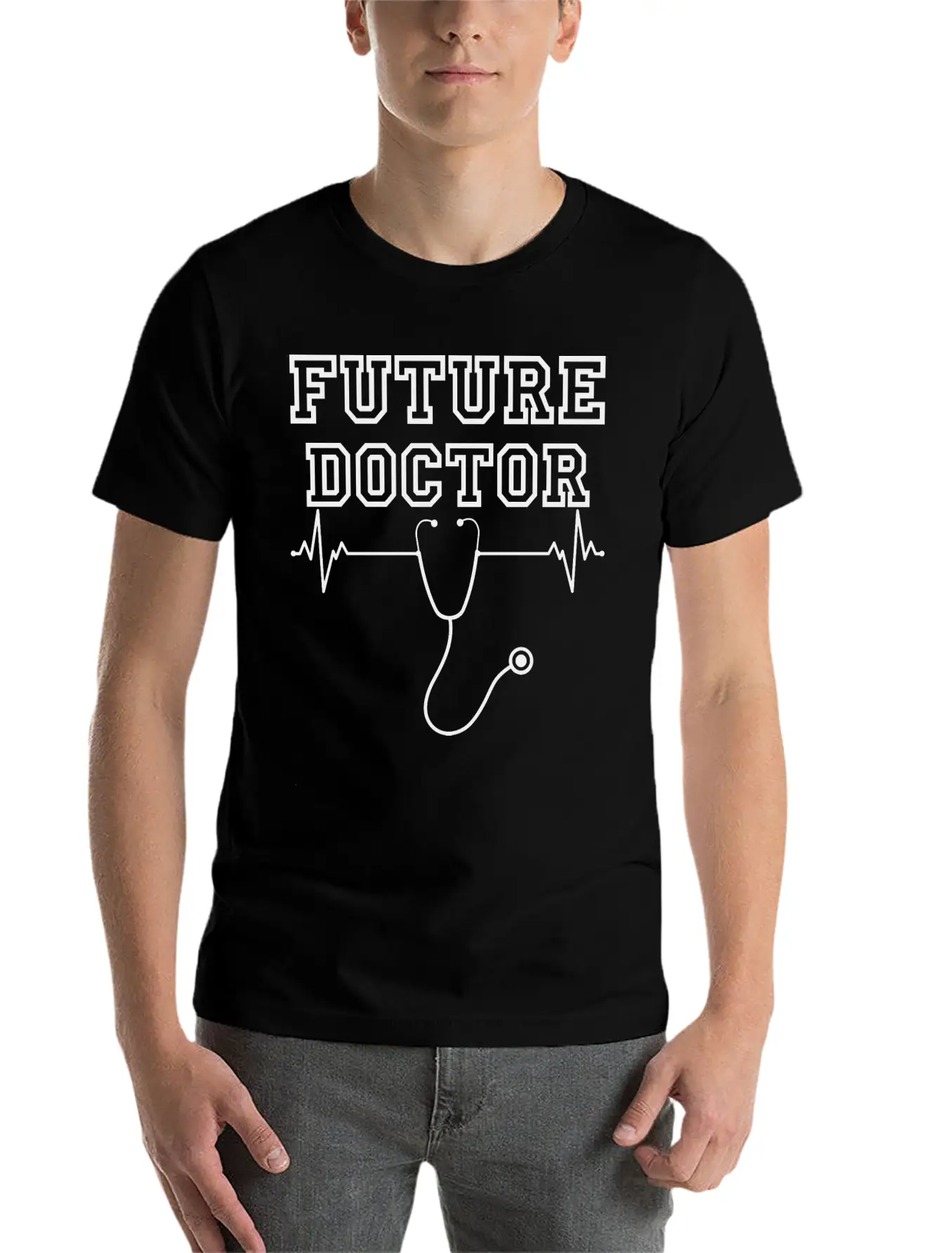 FUTURE DOCTOR Unisex Casual T-Shirt ¨C Clean Design For Daily Comfort