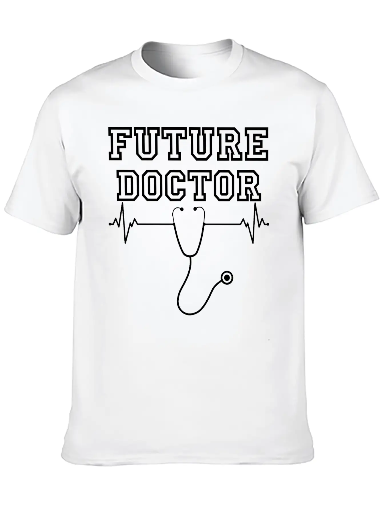 FUTURE DOCTOR Unisex Casual T-Shirt ¨C Clean Design For Daily Comfort