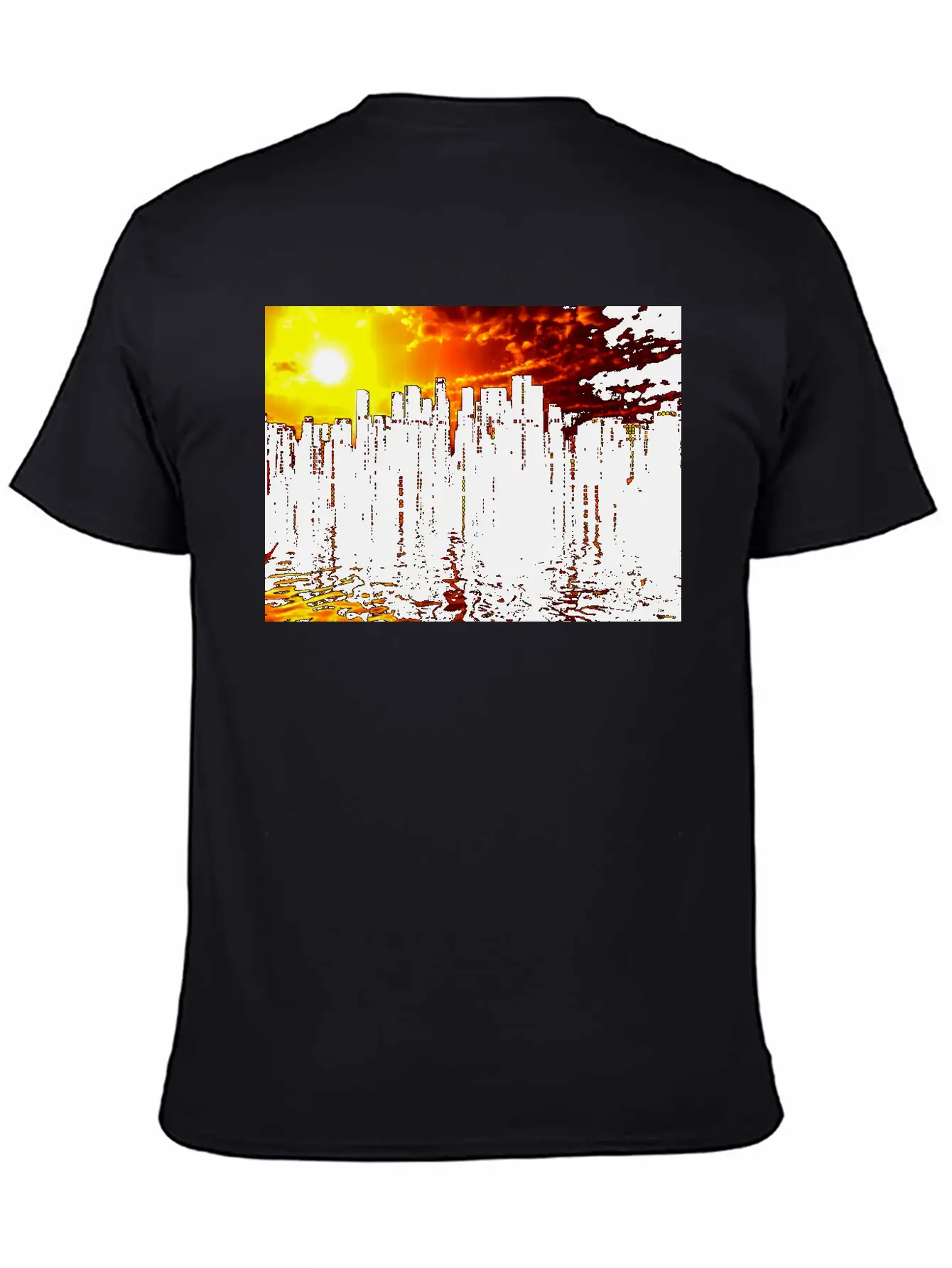 Futuristic City Basic Graphic T-Shirt ¨C Daily Comfort In Soft Cotton