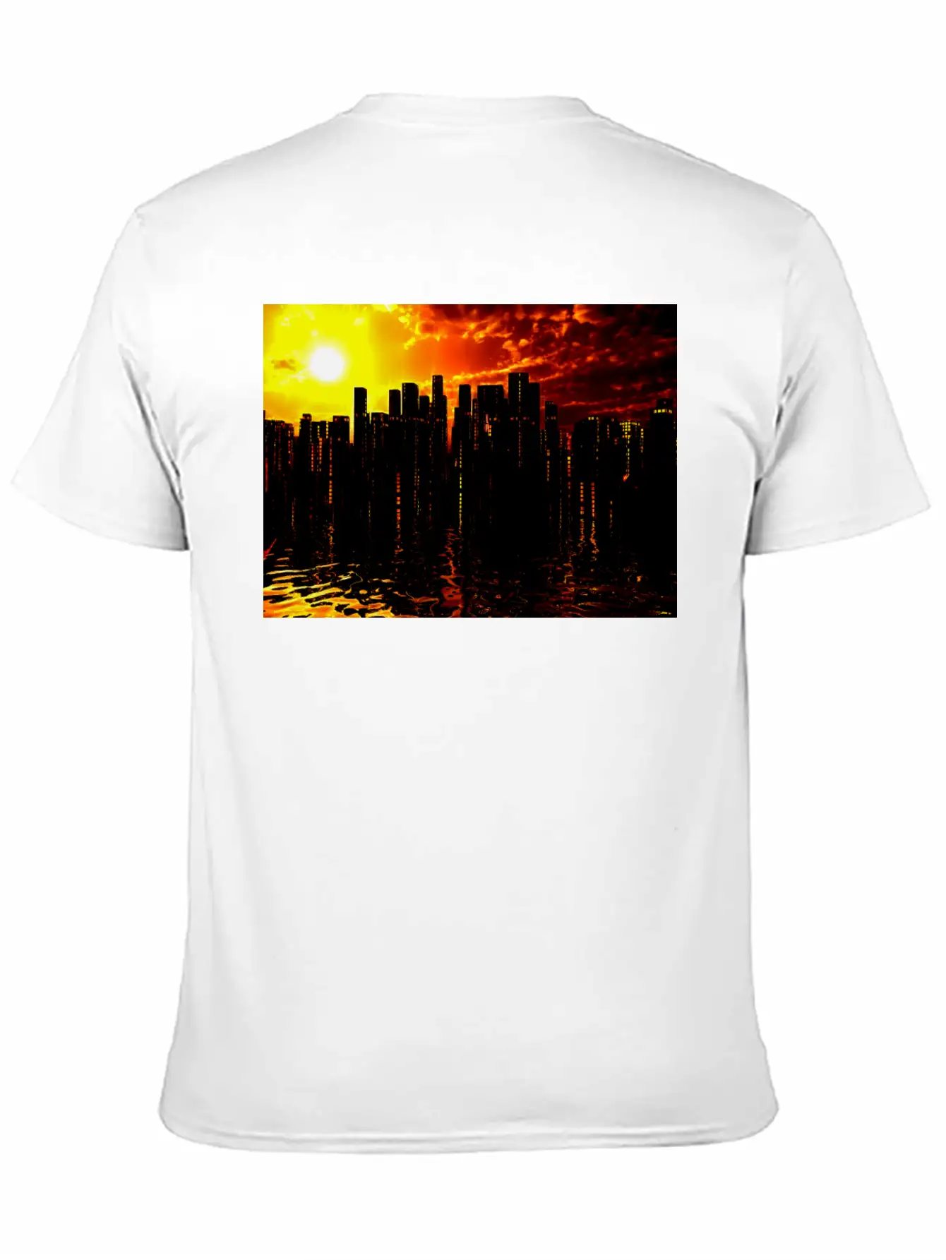 Futuristic City Basic Graphic T-Shirt ¨C Daily Comfort In Soft Cotton