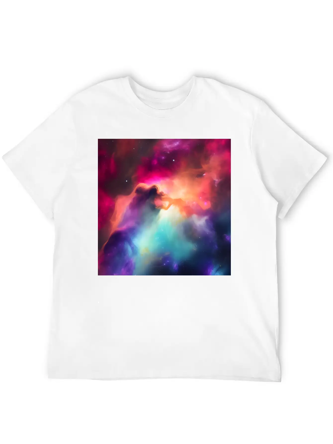 Galaxy Nebula Abstract Design Unisex Casual T-Shirt ¨C Clean Design For Daily Comfort