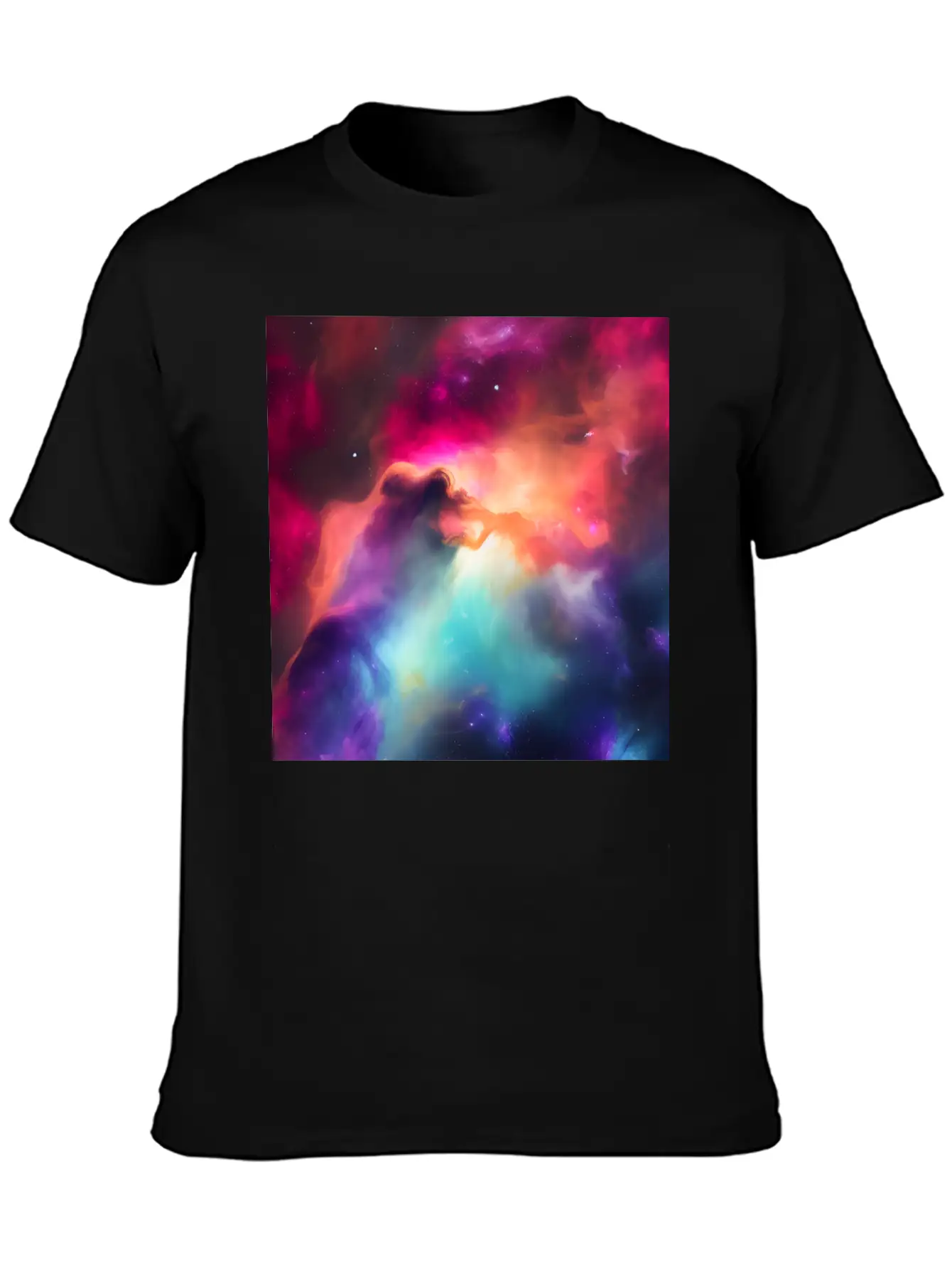 Galaxy Nebula Abstract Design Unisex Casual T-Shirt ¨C Clean Design For Daily Comfort
