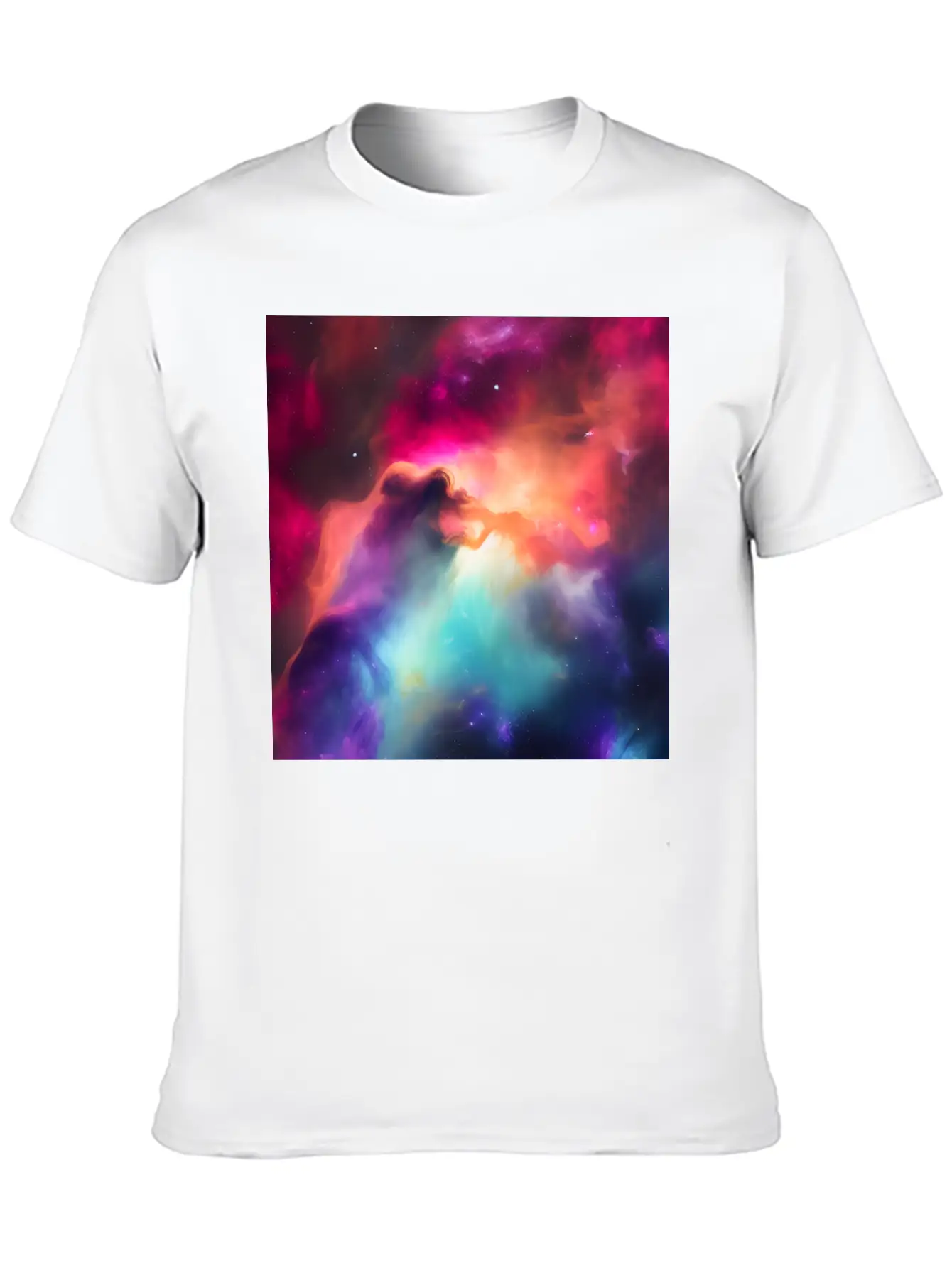 Galaxy Nebula Abstract Design Unisex Casual T-Shirt ¨C Clean Design For Daily Comfort