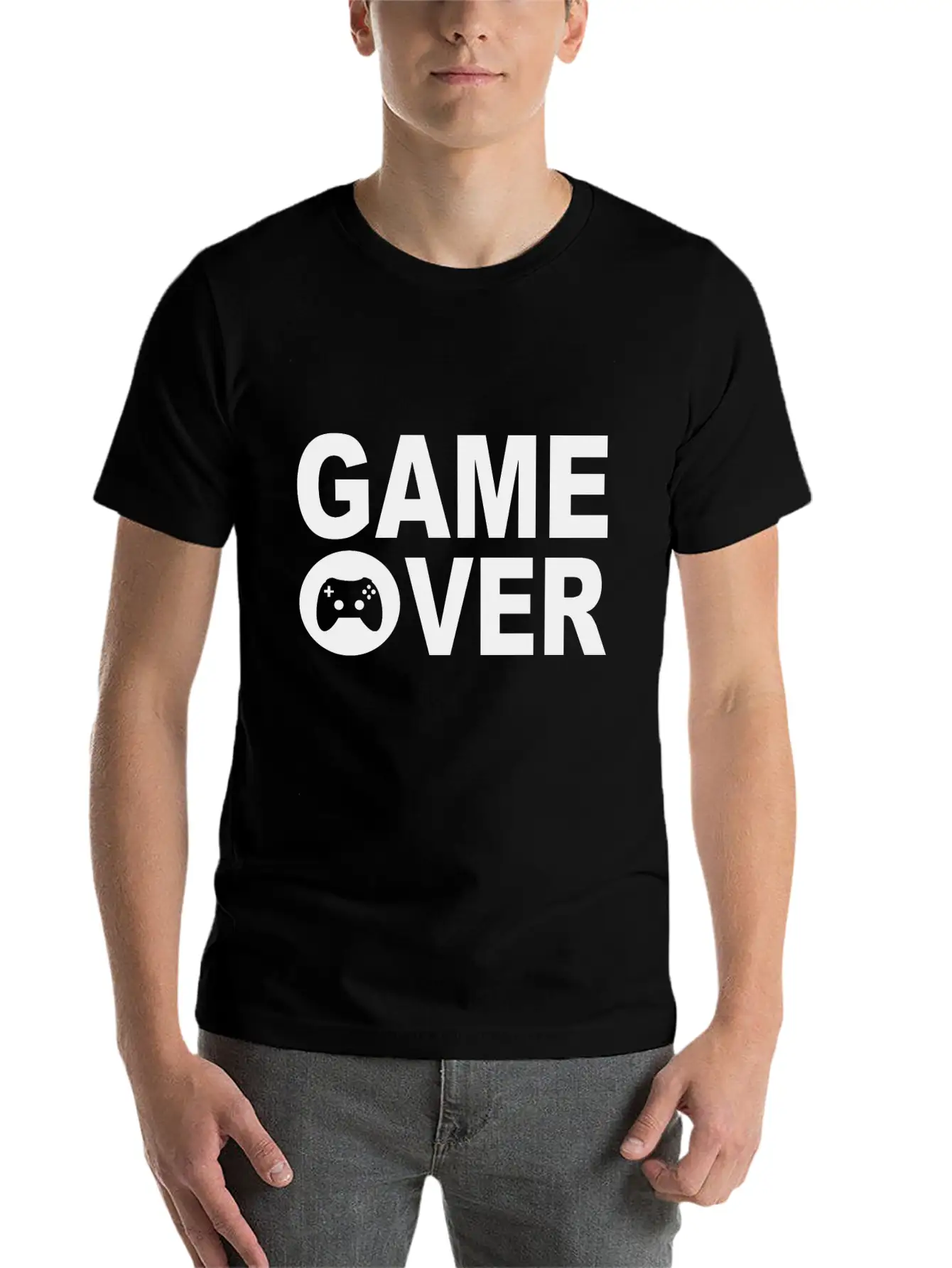 Game Over Unisex Casual T-Shirt ¨C Clean Design For Daily Comfort