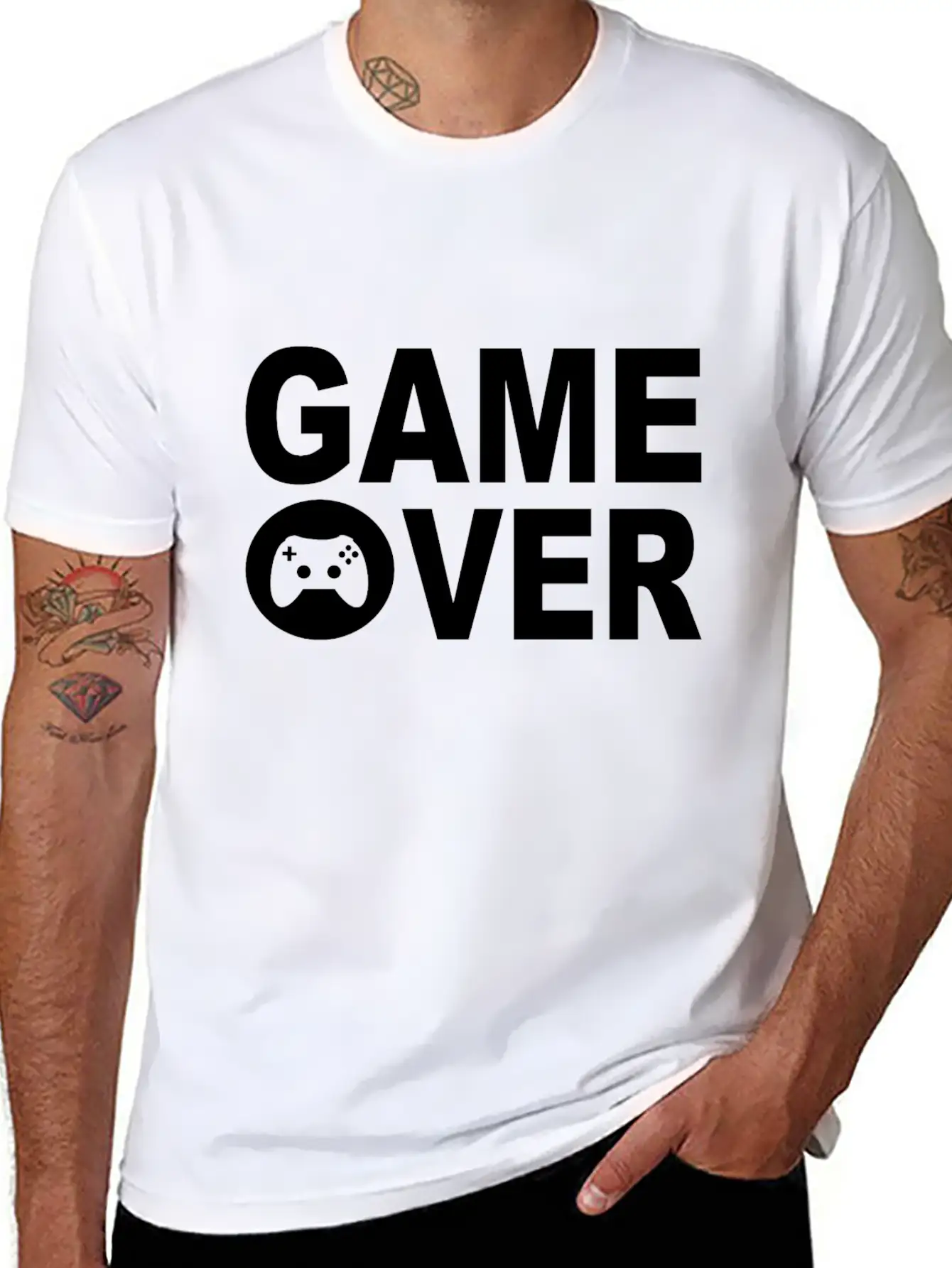 Game Over Unisex Casual T-Shirt ¨C Clean Design For Daily Comfort