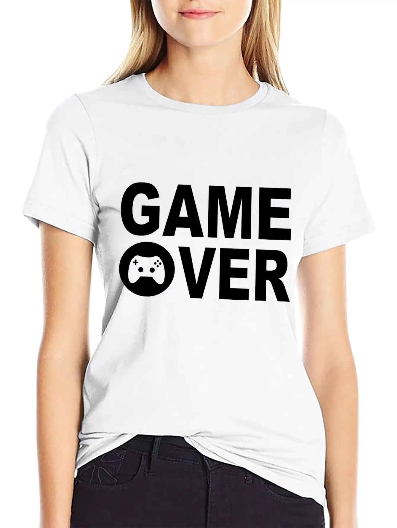 Game Over Unisex Casual T-Shirt ¨C Clean Design For Daily Comfort