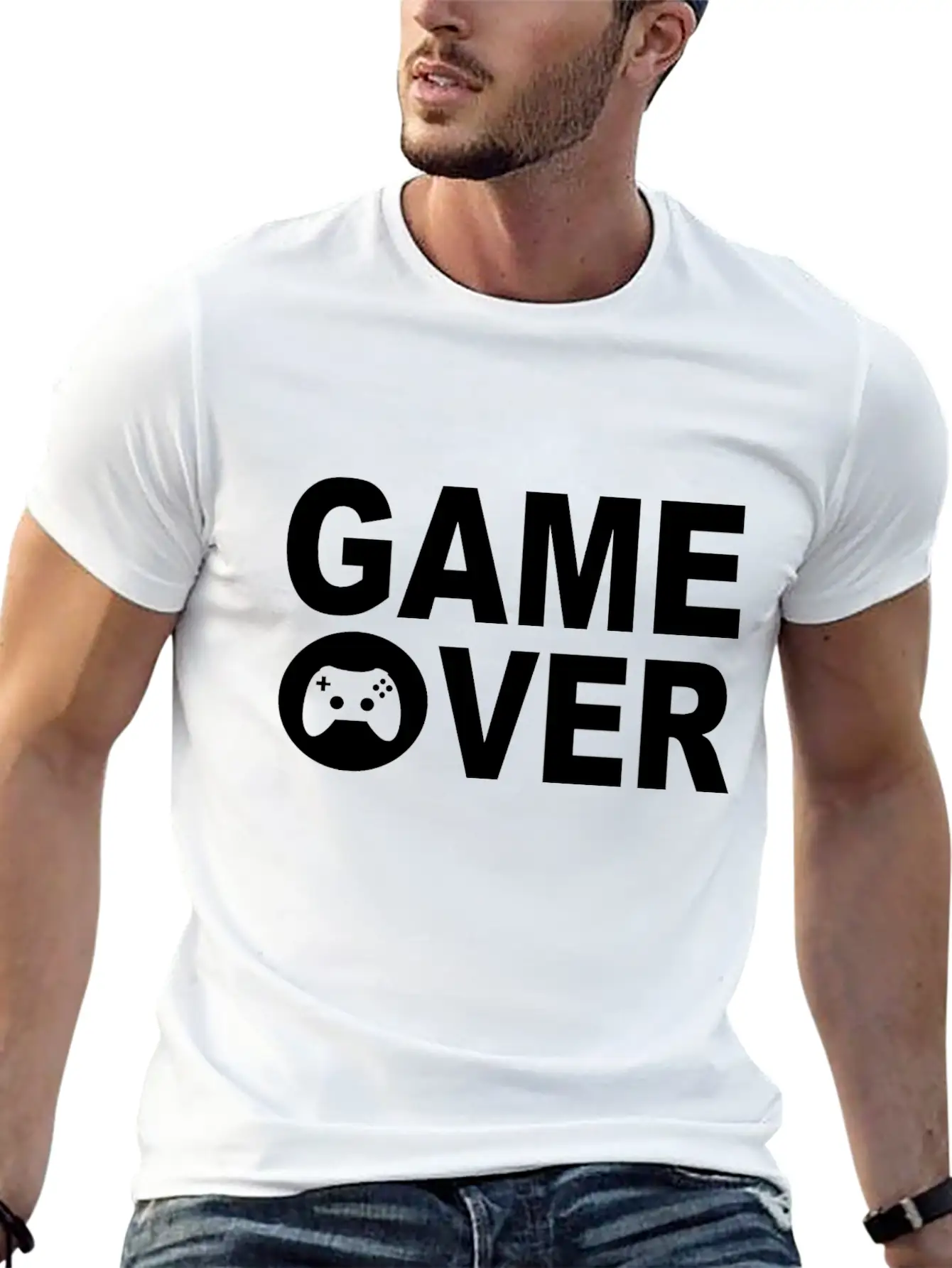 Game Over Unisex Casual T-Shirt ¨C Clean Design For Daily Comfort