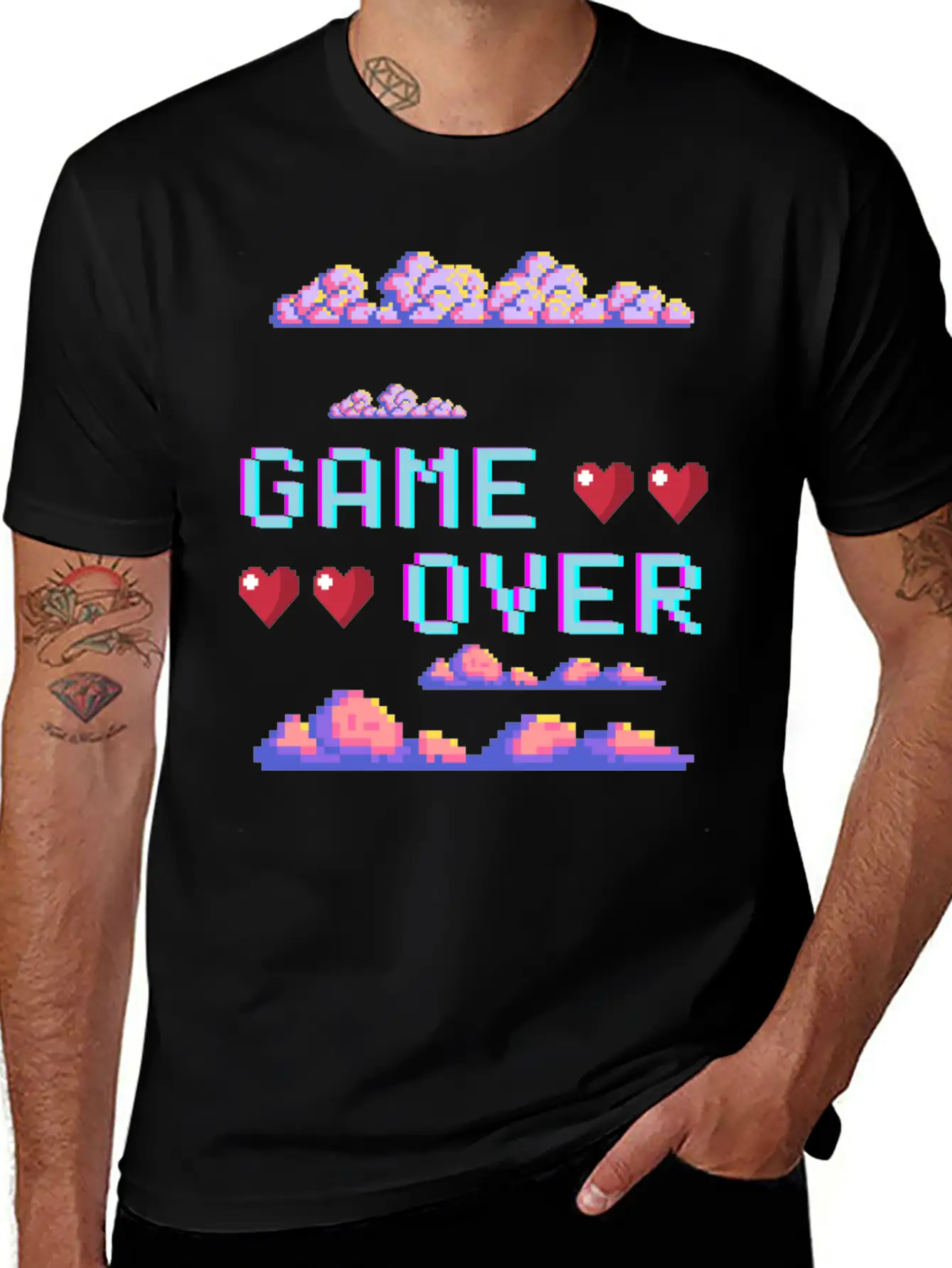 Game Over Video Game Unisex Casual T-Shirt ¨C Clean Design For Daily Comfort