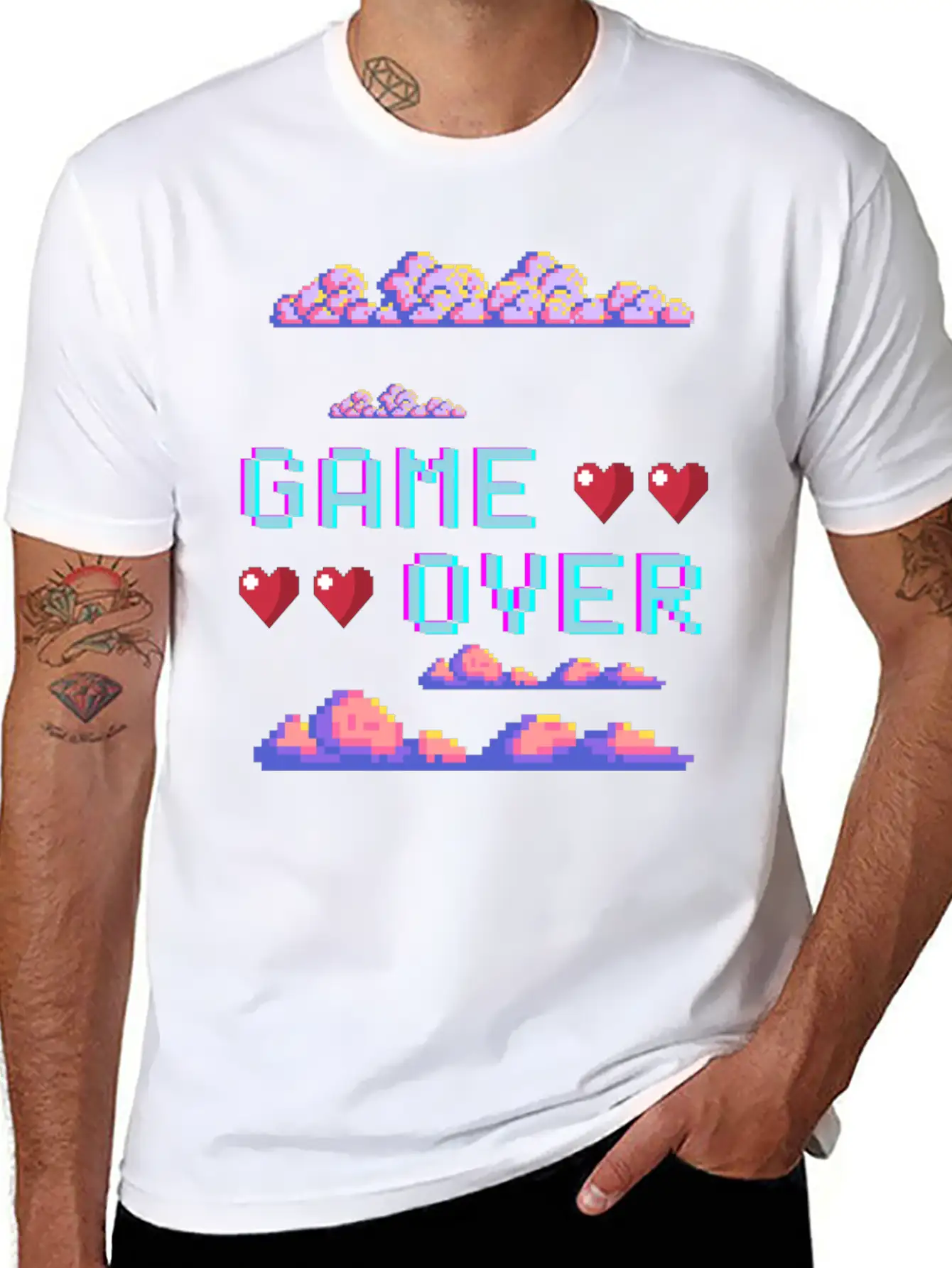 Game Over Video Game Unisex Casual T-Shirt ¨C Clean Design For Daily Comfort