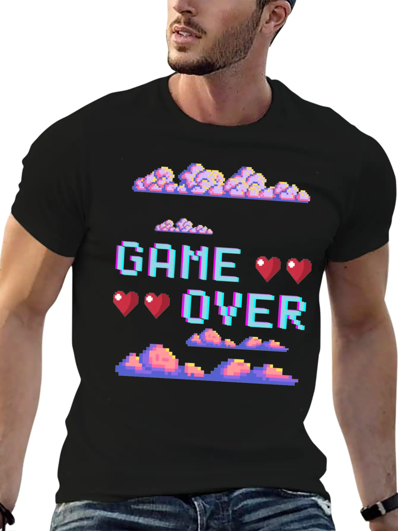 Game Over Video Game Unisex Casual T-Shirt ¨C Clean Design For Daily Comfort