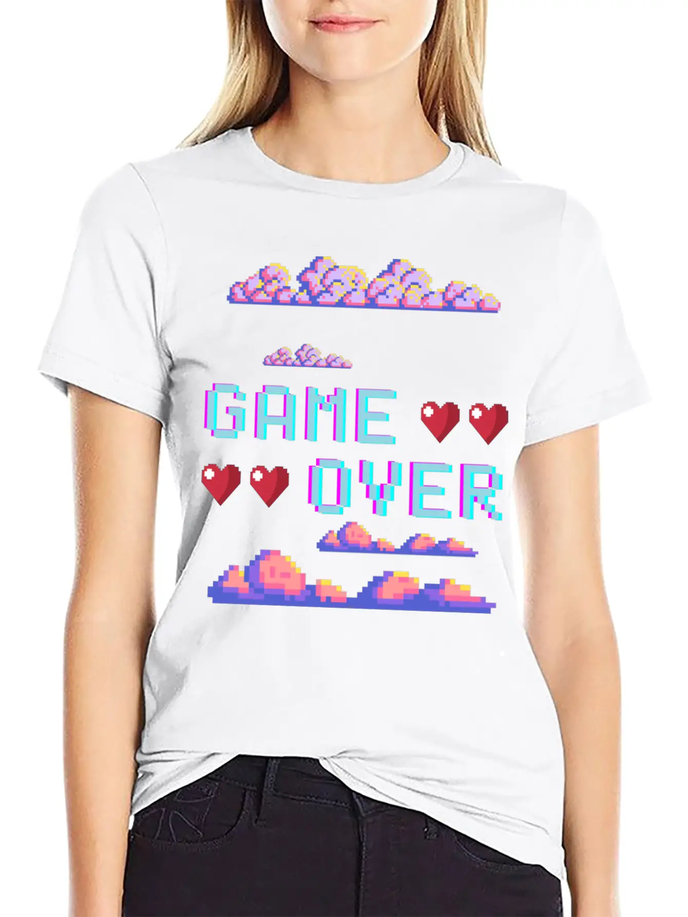 Game Over Video Game Unisex Casual T-Shirt ¨C Clean Design For Daily Comfort