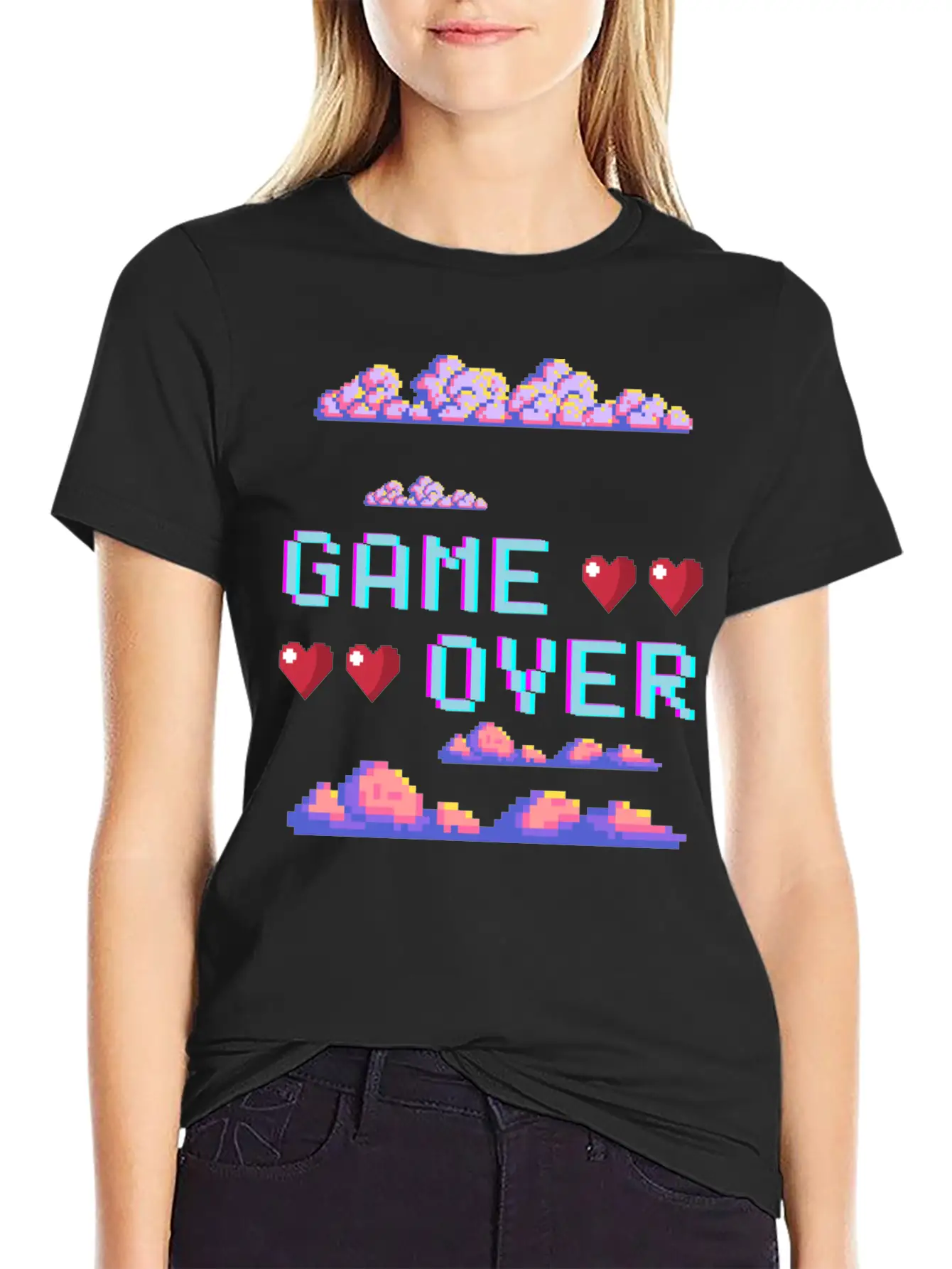 Game Over Video Game Unisex Casual T-Shirt ¨C Clean Design For Daily Comfort