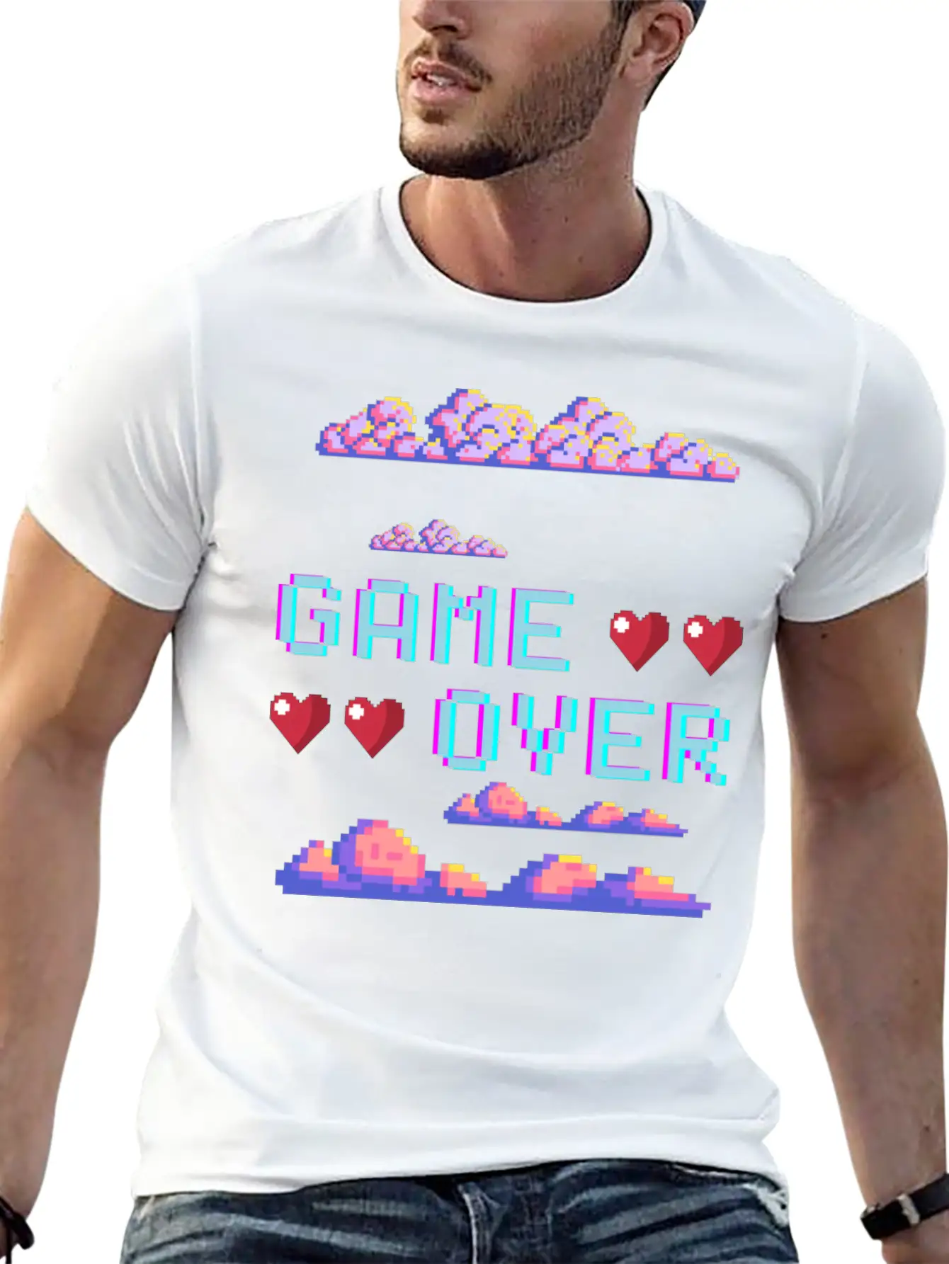 Game Over Video Game Unisex Casual T-Shirt ¨C Clean Design For Daily Comfort