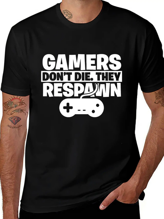 Gamer Gaming Controller Game Console Games Death Essential Cotton Tee For Daily Outfits ¨C Unisex Style