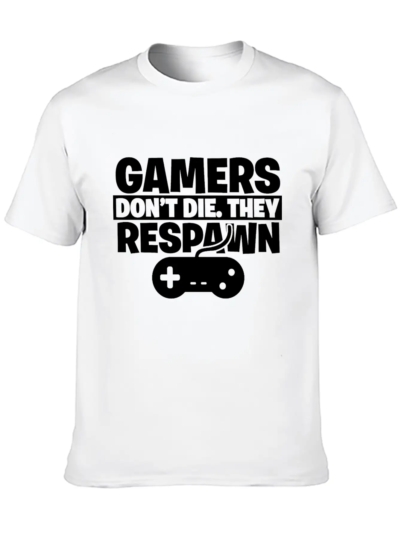 Gamer Gaming Controller Game Console Games Death Essential Cotton Tee For Daily Outfits ¨C Unisex Style
