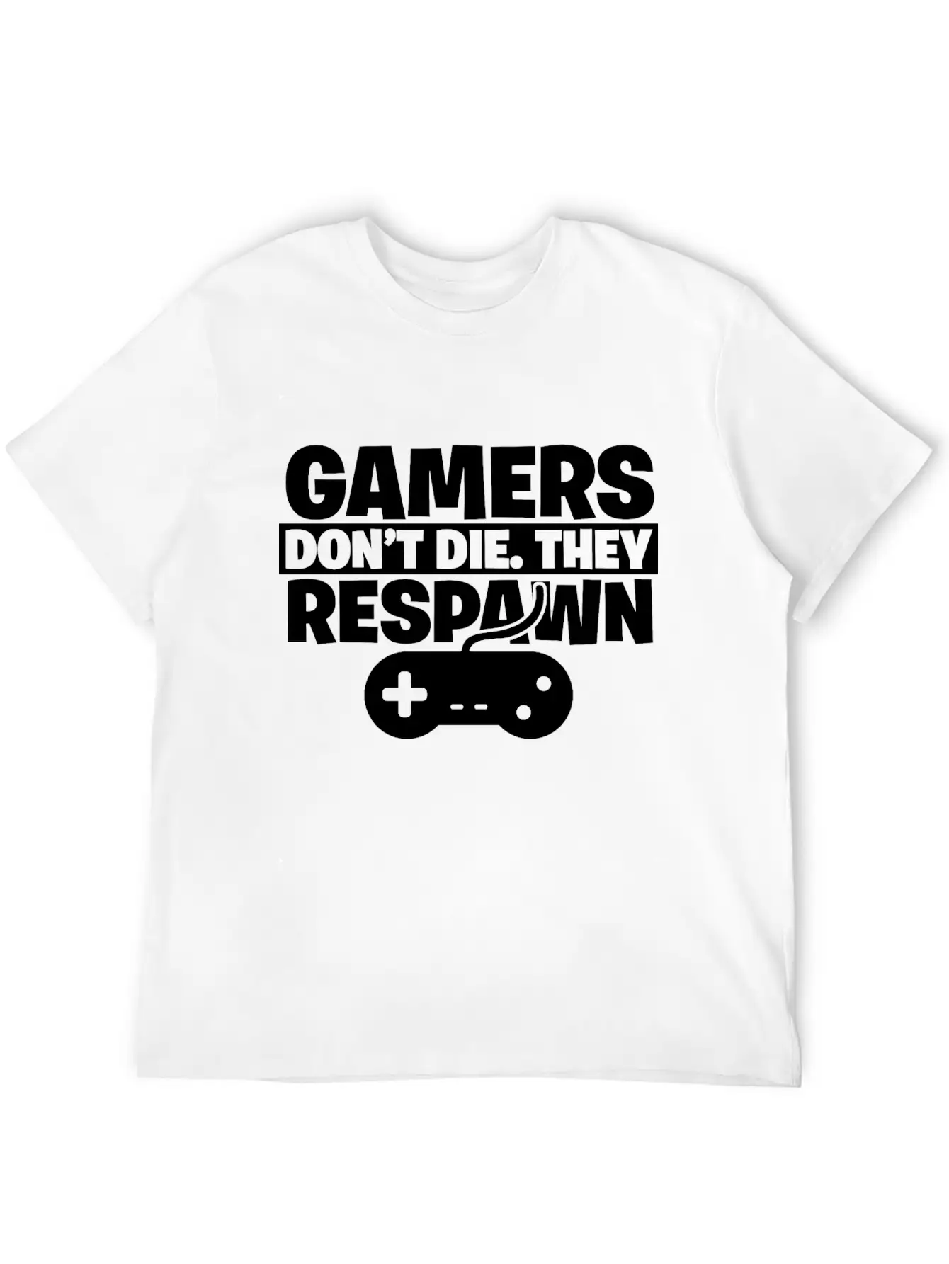 Gamer Gaming Controller Game Console Games Death Essential Cotton Tee For Daily Outfits ¨C Unisex Style