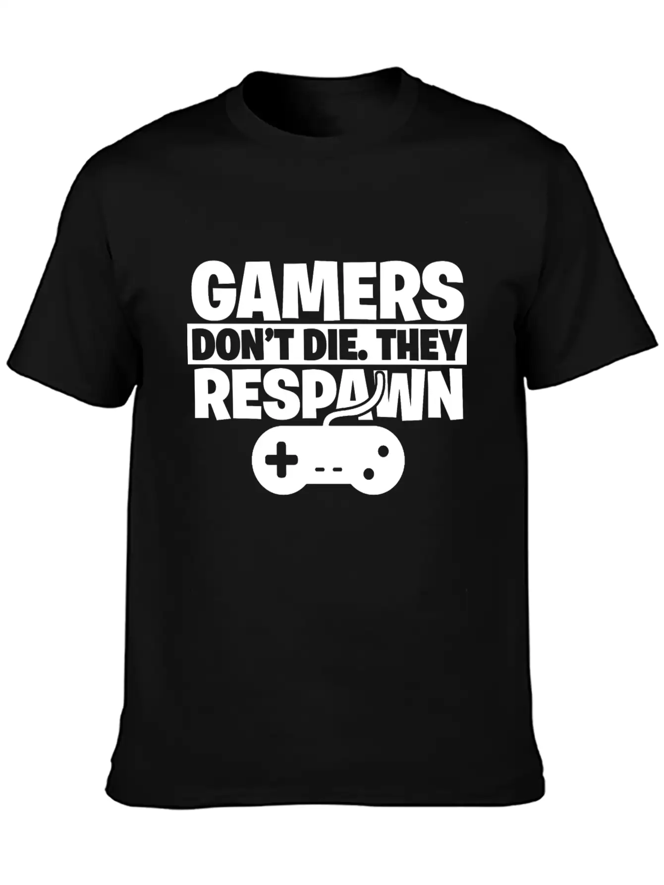 Gamer Gaming Controller Game Console Games Death Essential Cotton Tee For Daily Outfits ¨C Unisex Style