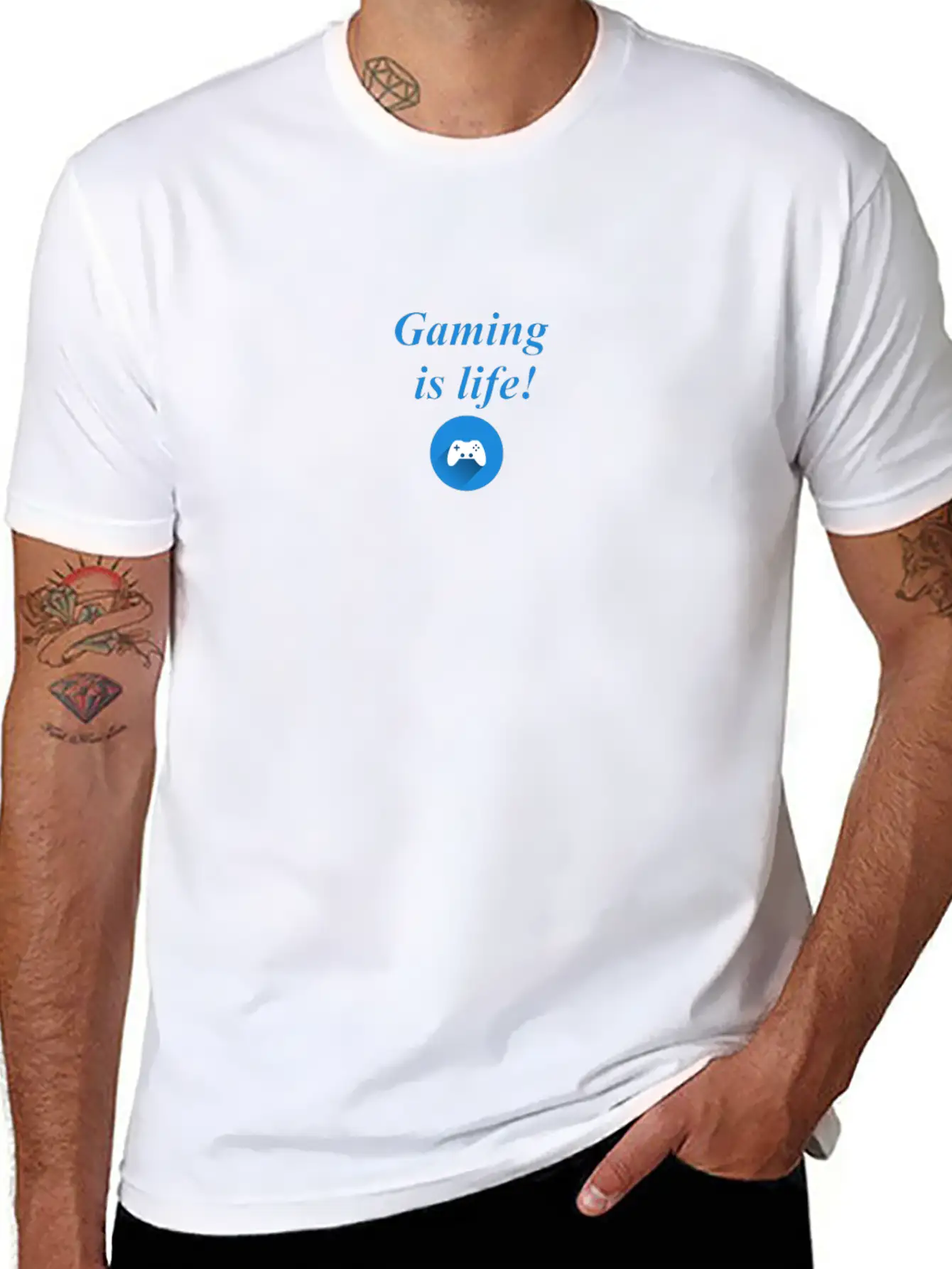 Gaming Unisex Casual T-Shirt ¨C Clean Design For Daily Comfort