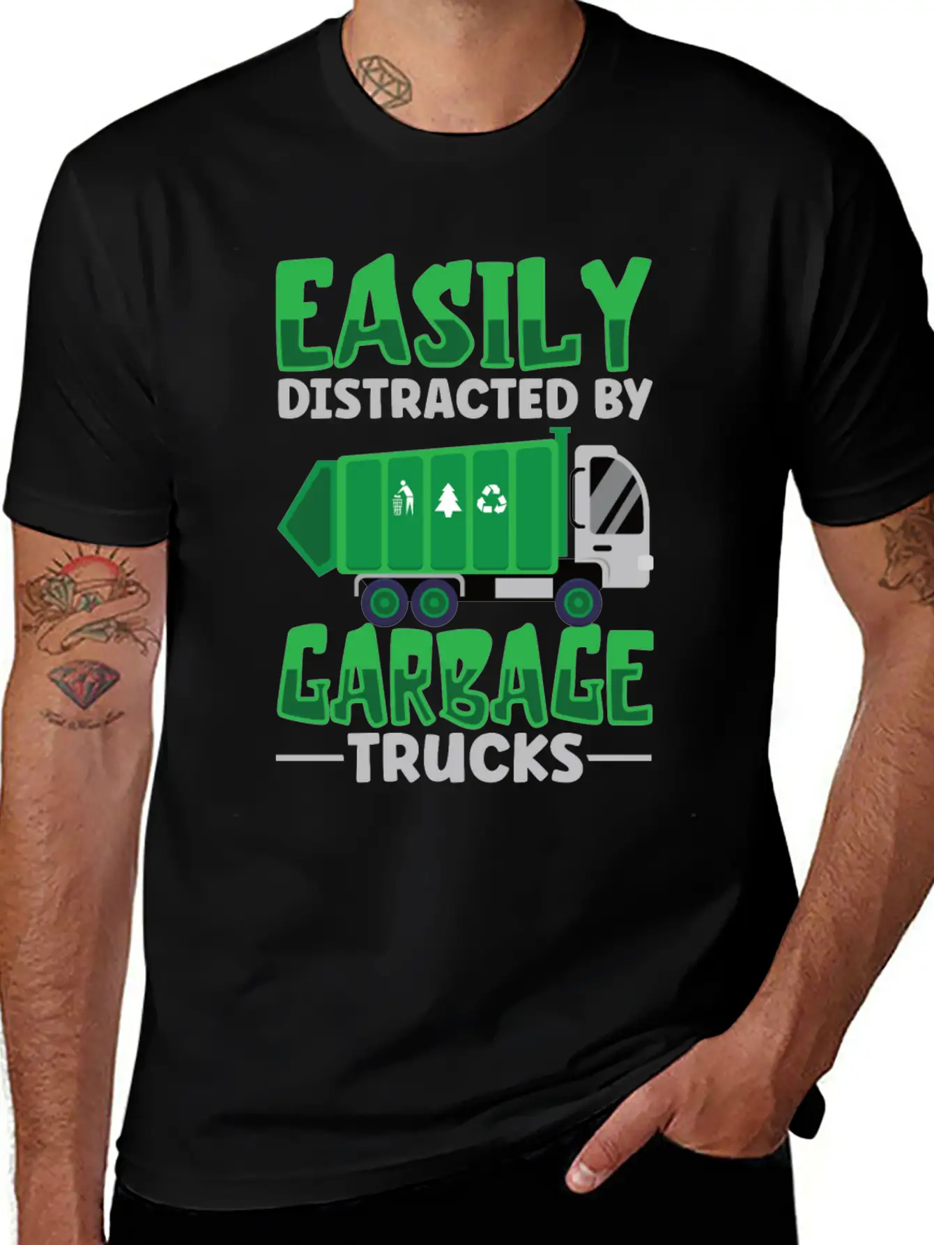 Garbage Trucks Recycling Garbage Truck Driver Unisex Casual T-Shirt ¨C Clean Design For Daily Comfort