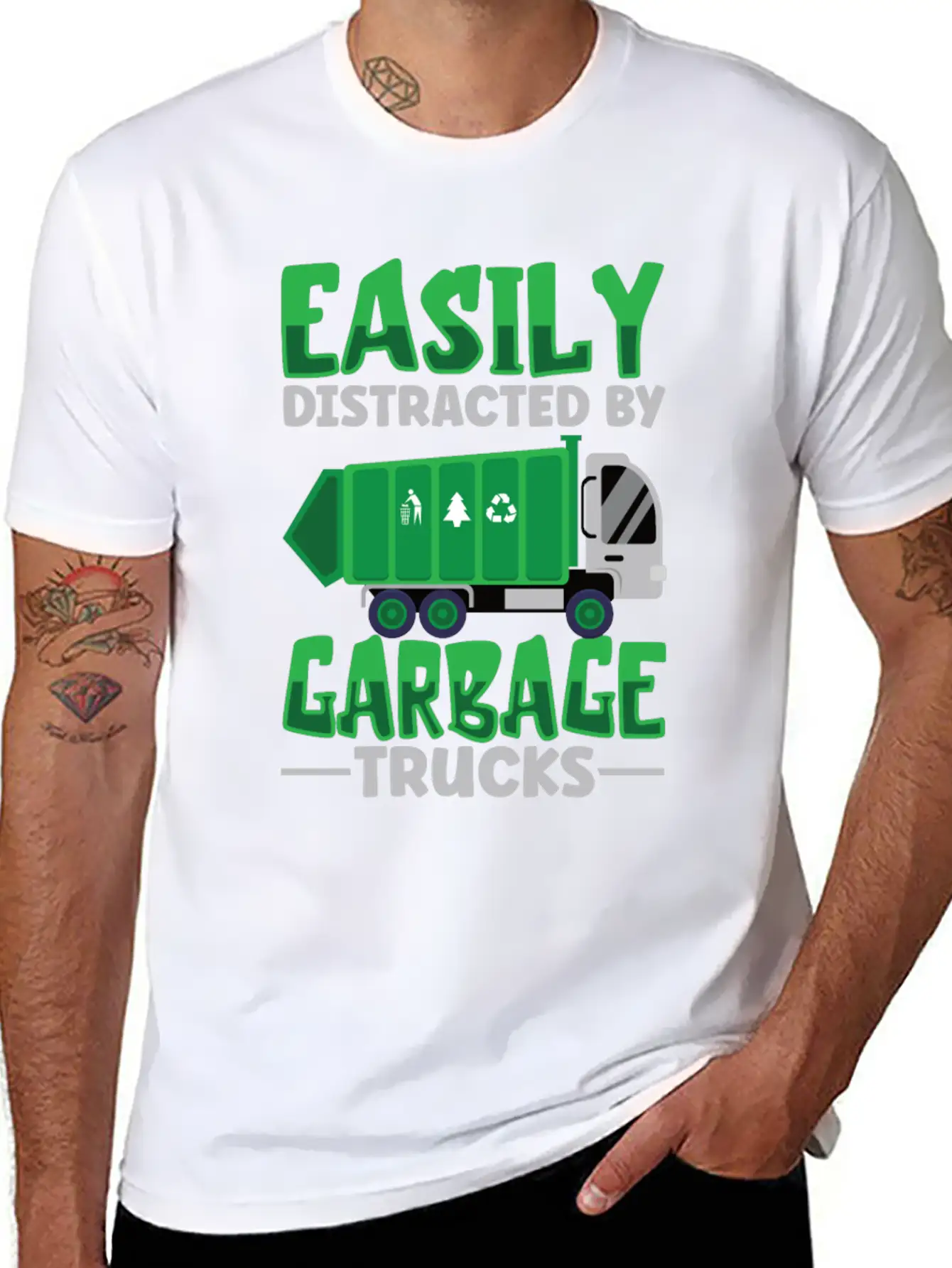 Garbage Trucks Recycling Garbage Truck Driver Unisex Casual T-Shirt ¨C Clean Design For Daily Comfort