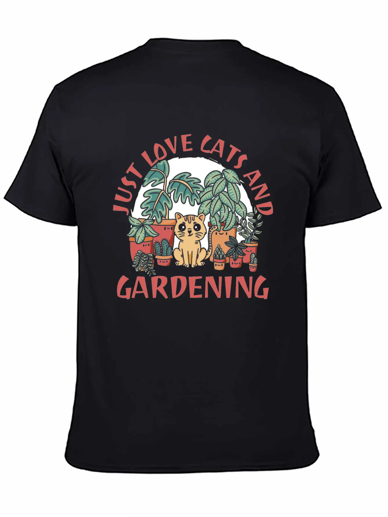 Gardening Gardener Funny Gardening Cat Unisex Casual T-Shirt ¨C Clean Design For Daily Comfort