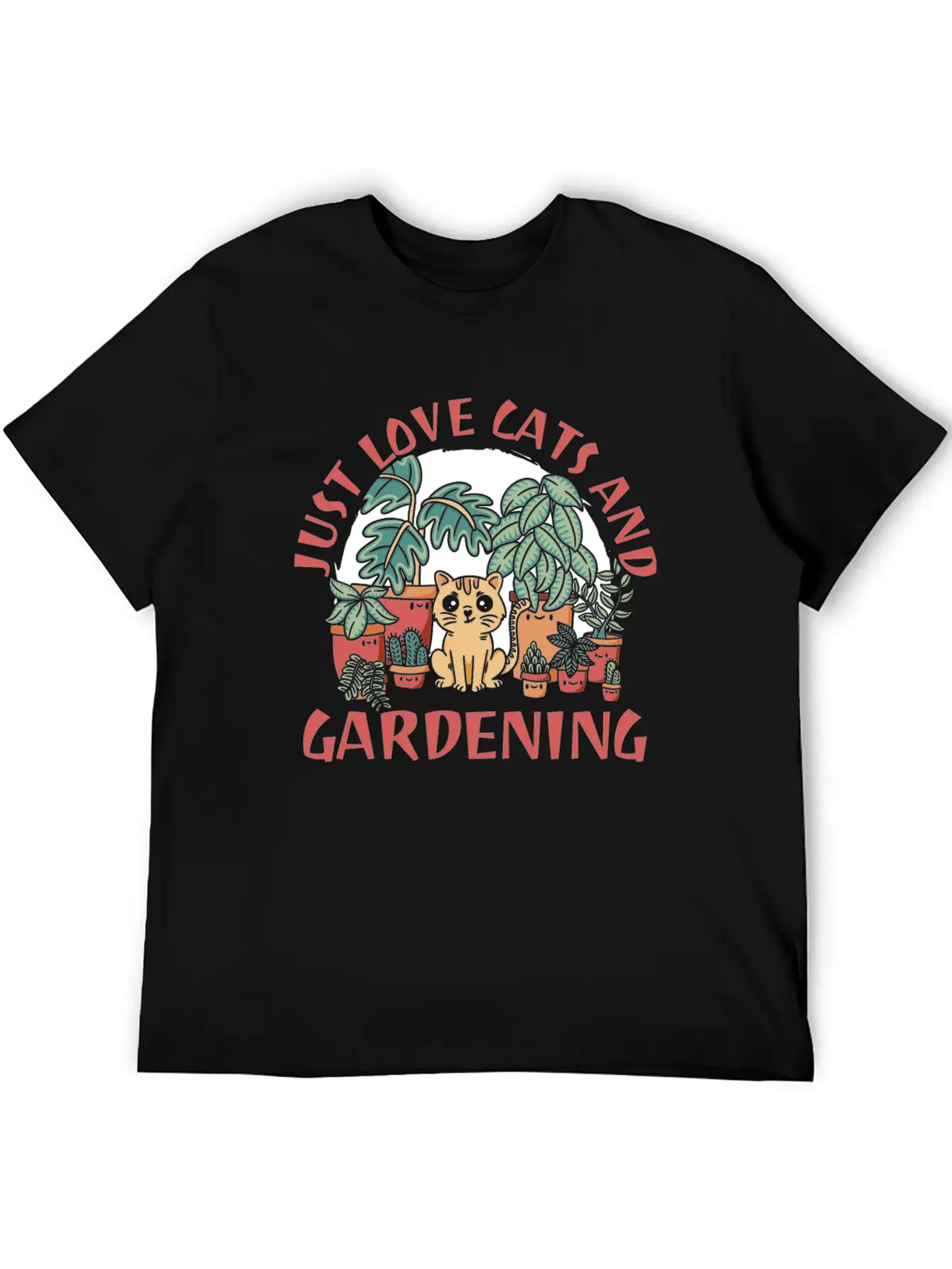 Gardening Gardener Funny Gardening Cat Unisex Casual T-Shirt ¨C Clean Design For Daily Comfort