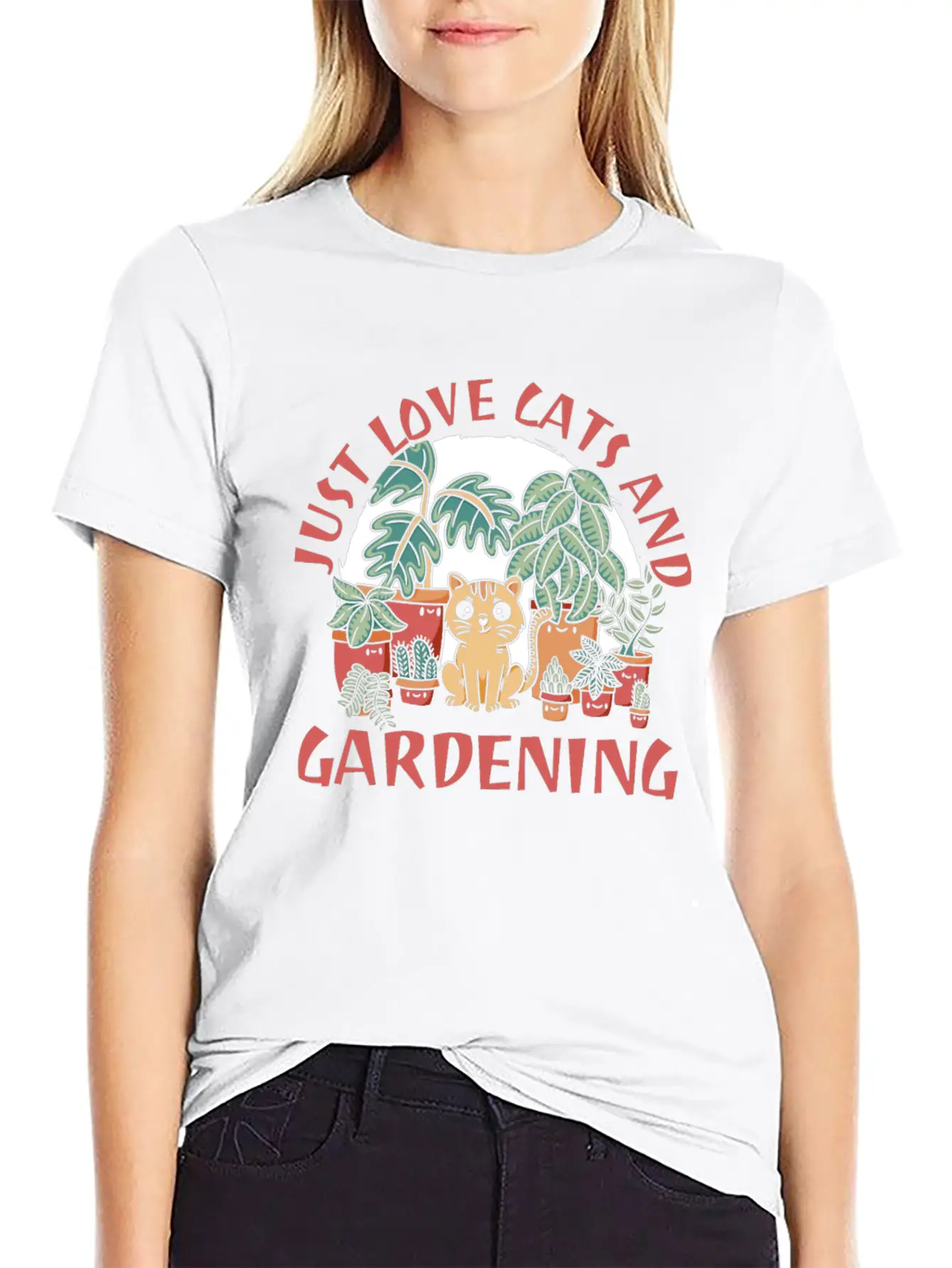 Gardening Gardener Funny Gardening Cat Unisex Casual T-Shirt ¨C Clean Design For Daily Comfort
