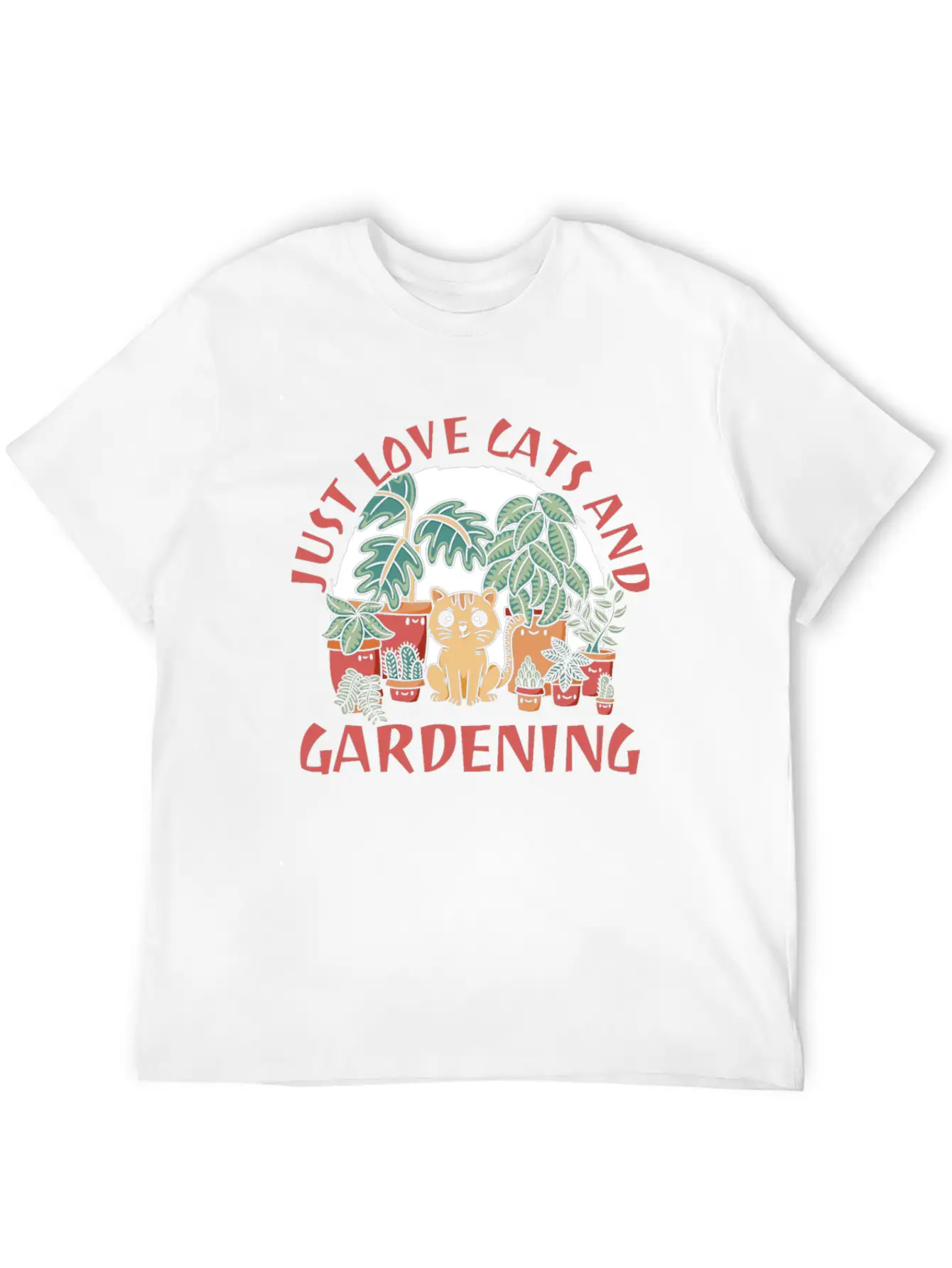 Gardening Gardener Funny Gardening Cat Unisex Casual T-Shirt ¨C Clean Design For Daily Comfort
