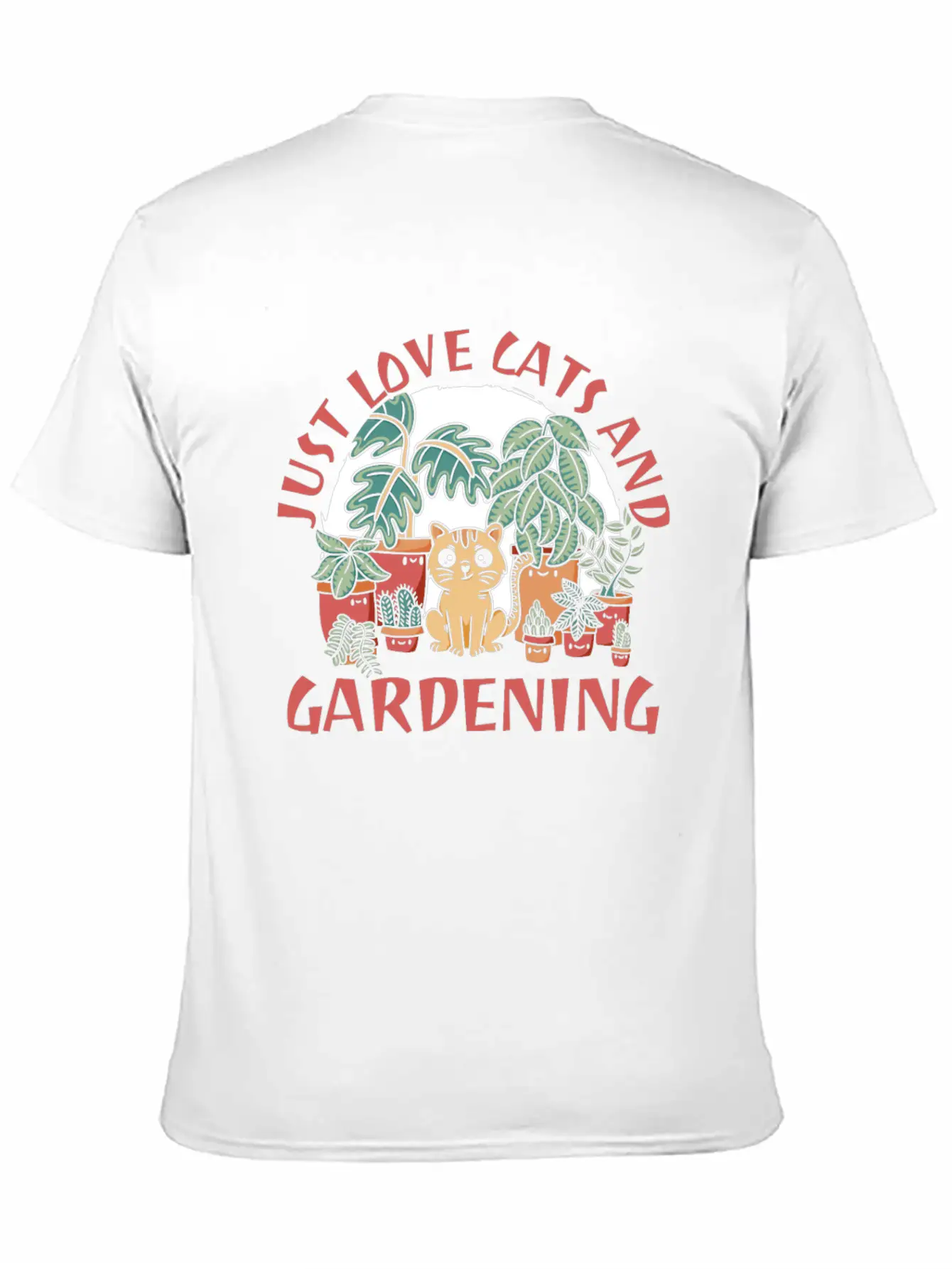 Gardening Gardener Funny Gardening Cat Unisex Casual T-Shirt ¨C Clean Design For Daily Comfort