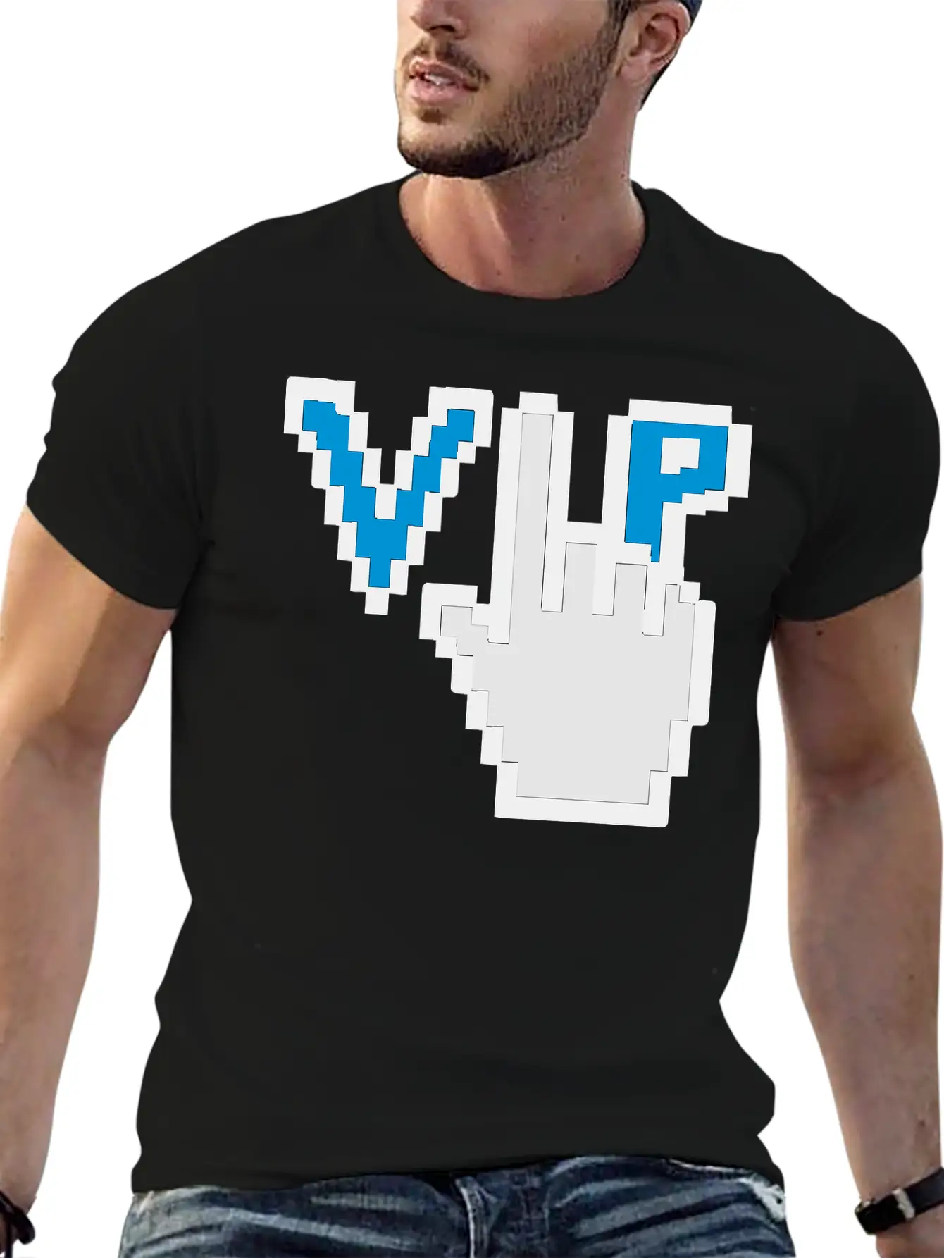 Geek Nerd Computer Mouse Control Hand Click Browse Basic Graphic T-Shirt ¨C Daily Comfort In Soft Cotton