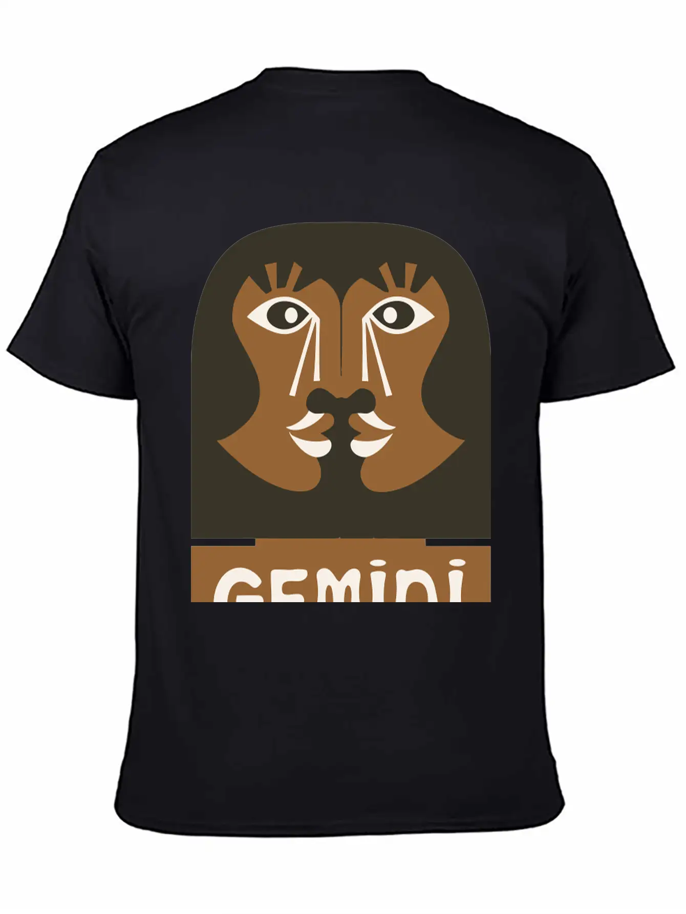 Gemini Design Vector 3 Colors Essential Cotton Tee For Daily Outfits ¨C Unisex Style